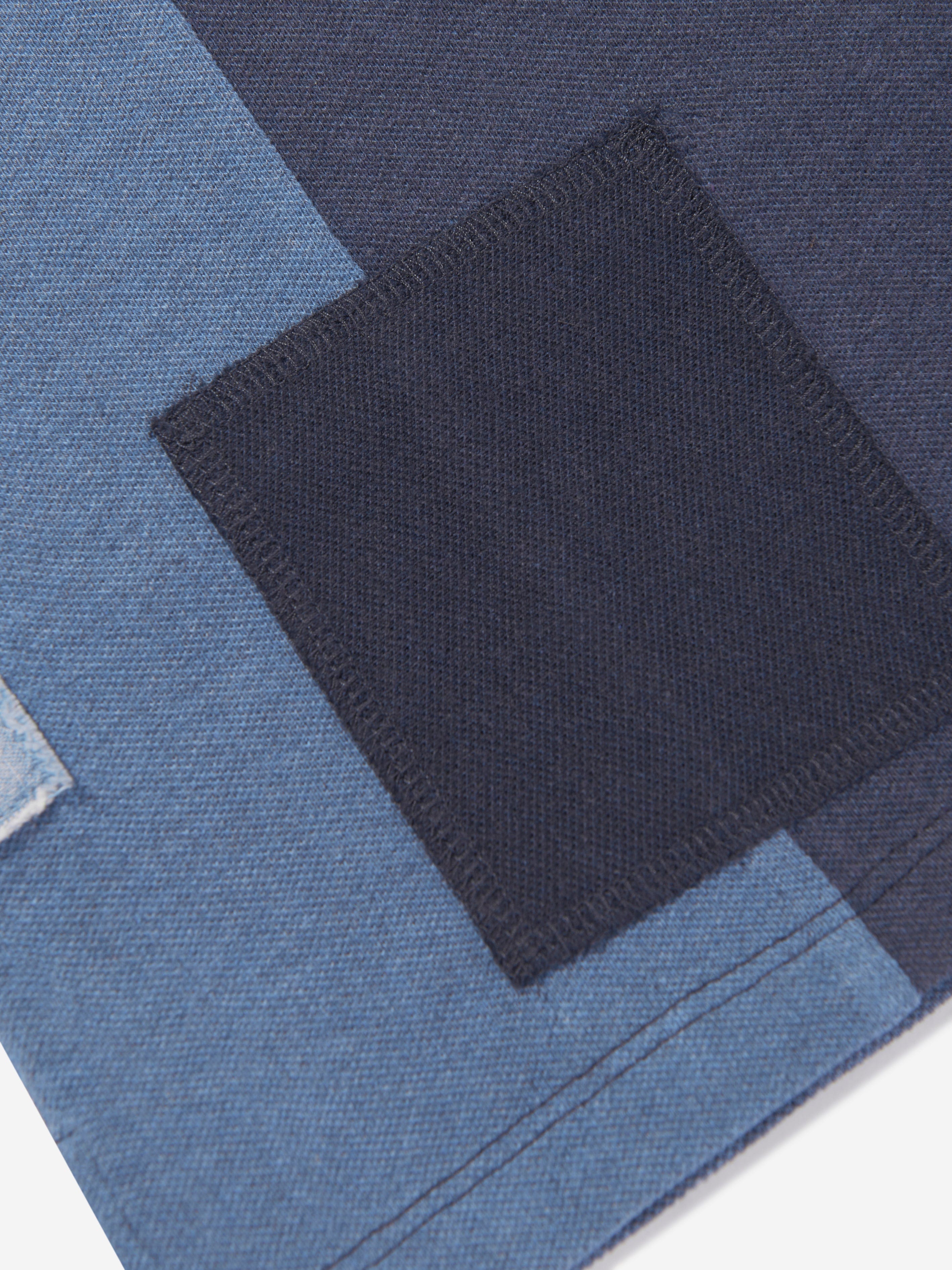 Ralph Lauren Girls Patchwork Polo Dress in Blue