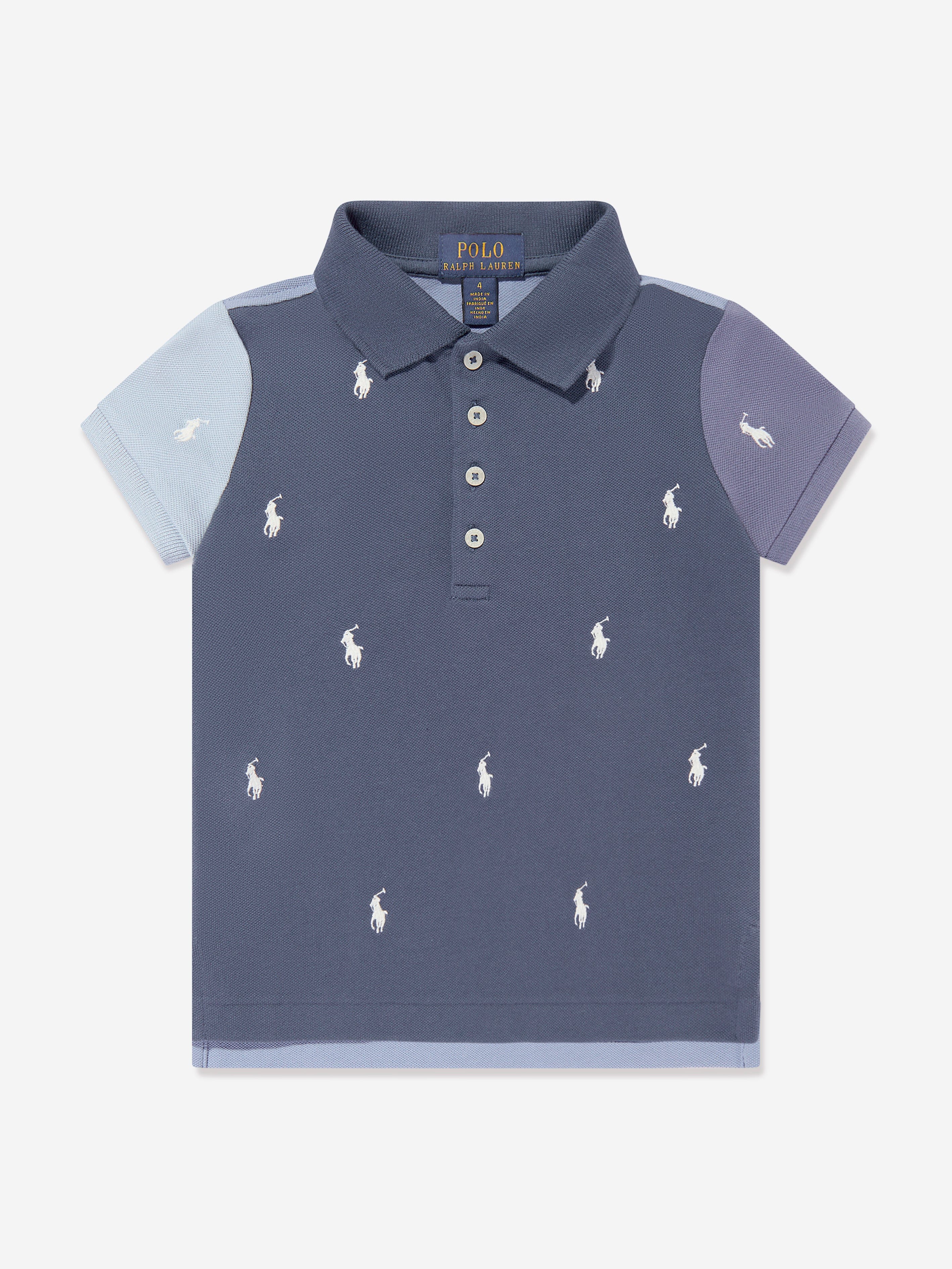 Ralph Lauren Girls Logo Polo Shirt in Blue