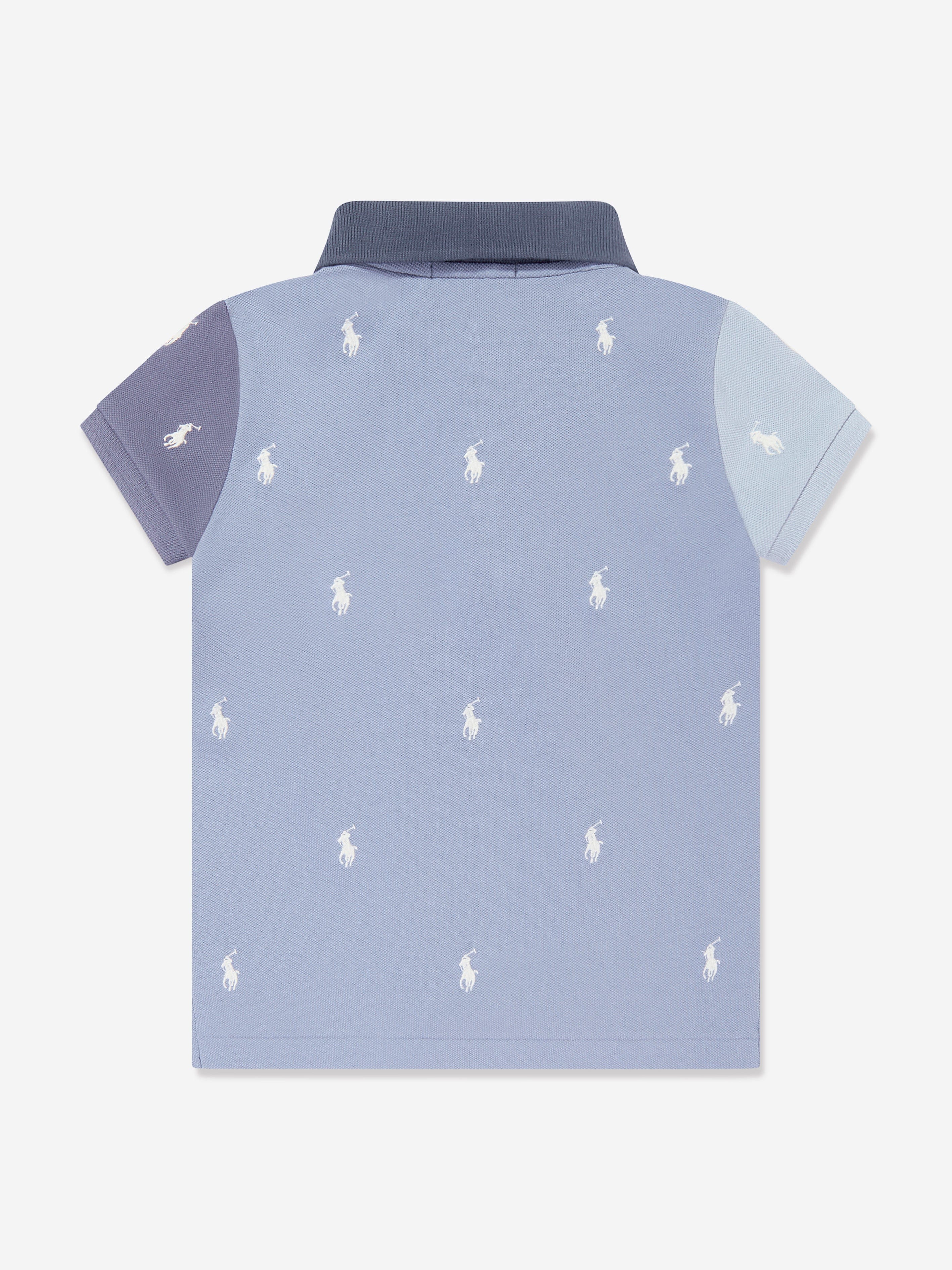 Ralph Lauren Girls Logo Polo Shirt in Blue