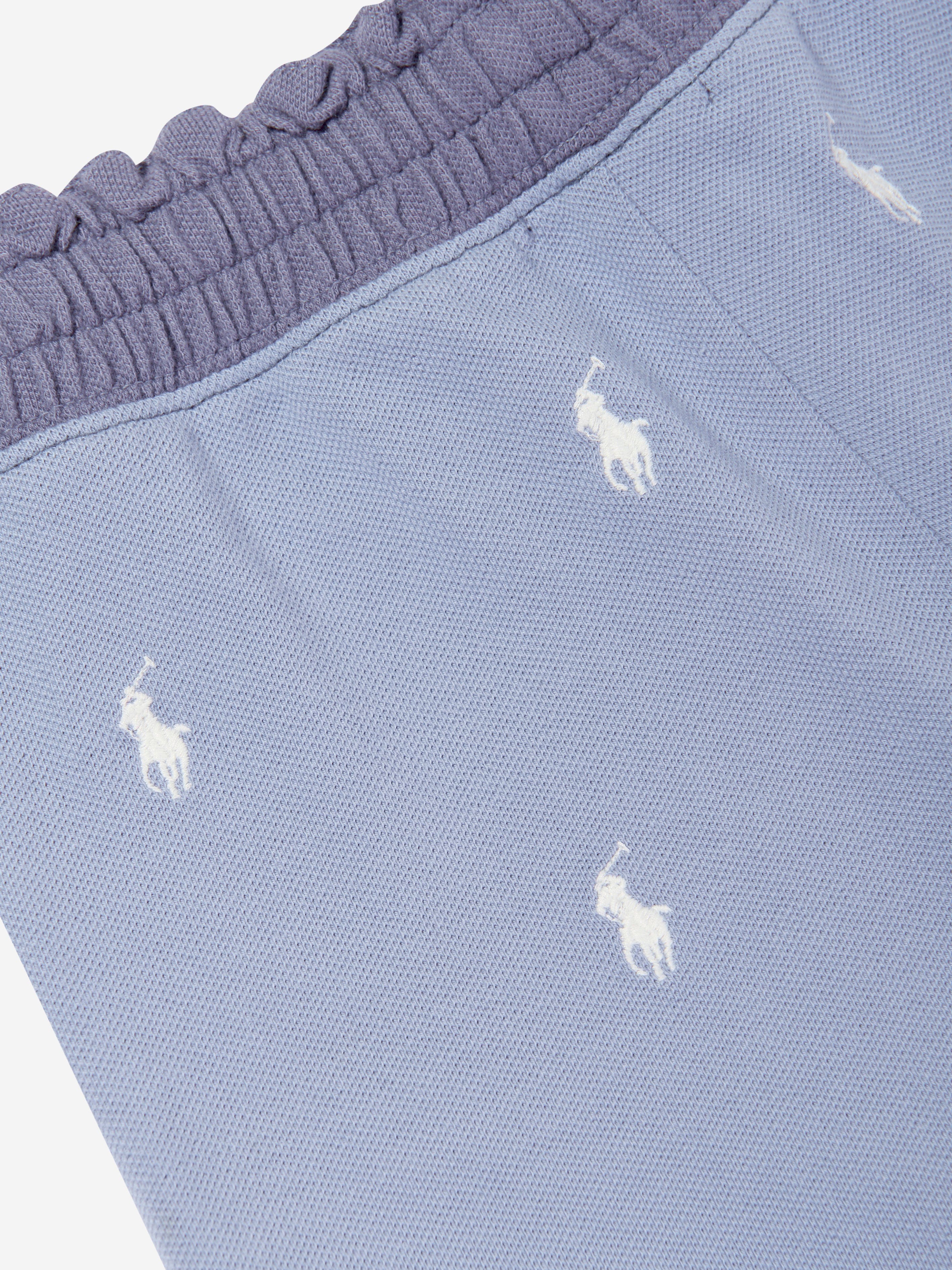 Ralph Lauren Girls Logo Shorts in Blue