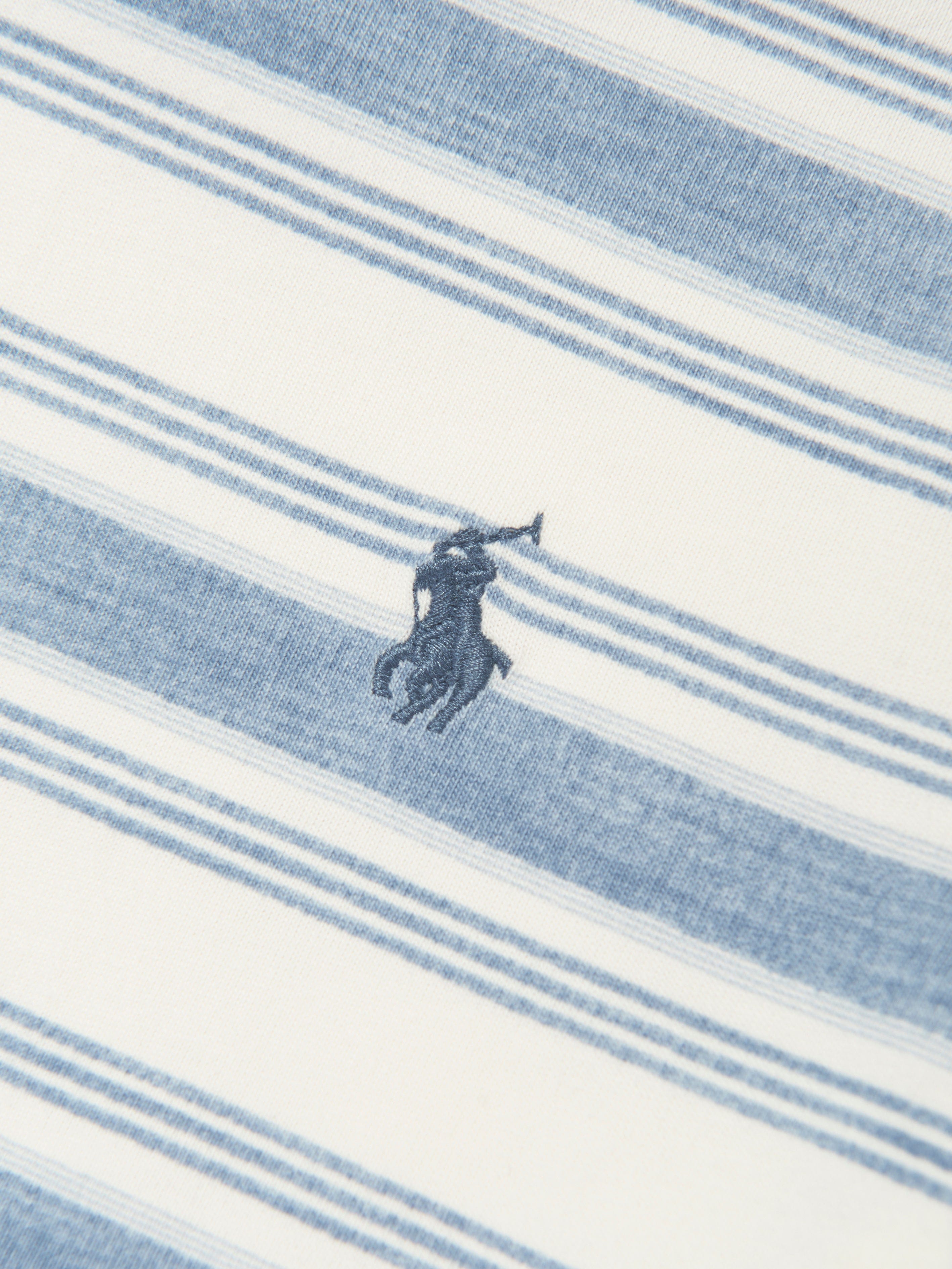 Ralph Lauren Baby Boys Striped Logo T-Shirt in Blue