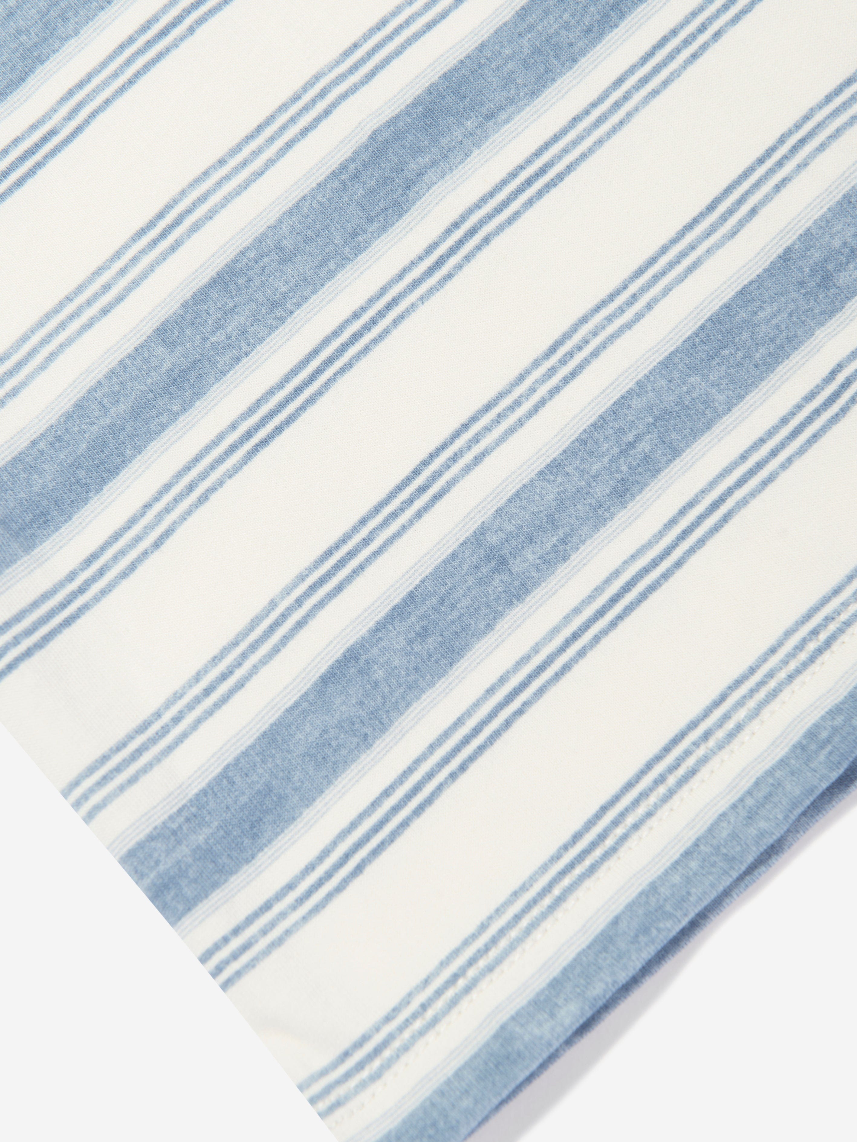 Ralph Lauren Baby Boys Striped Logo T-Shirt in Blue