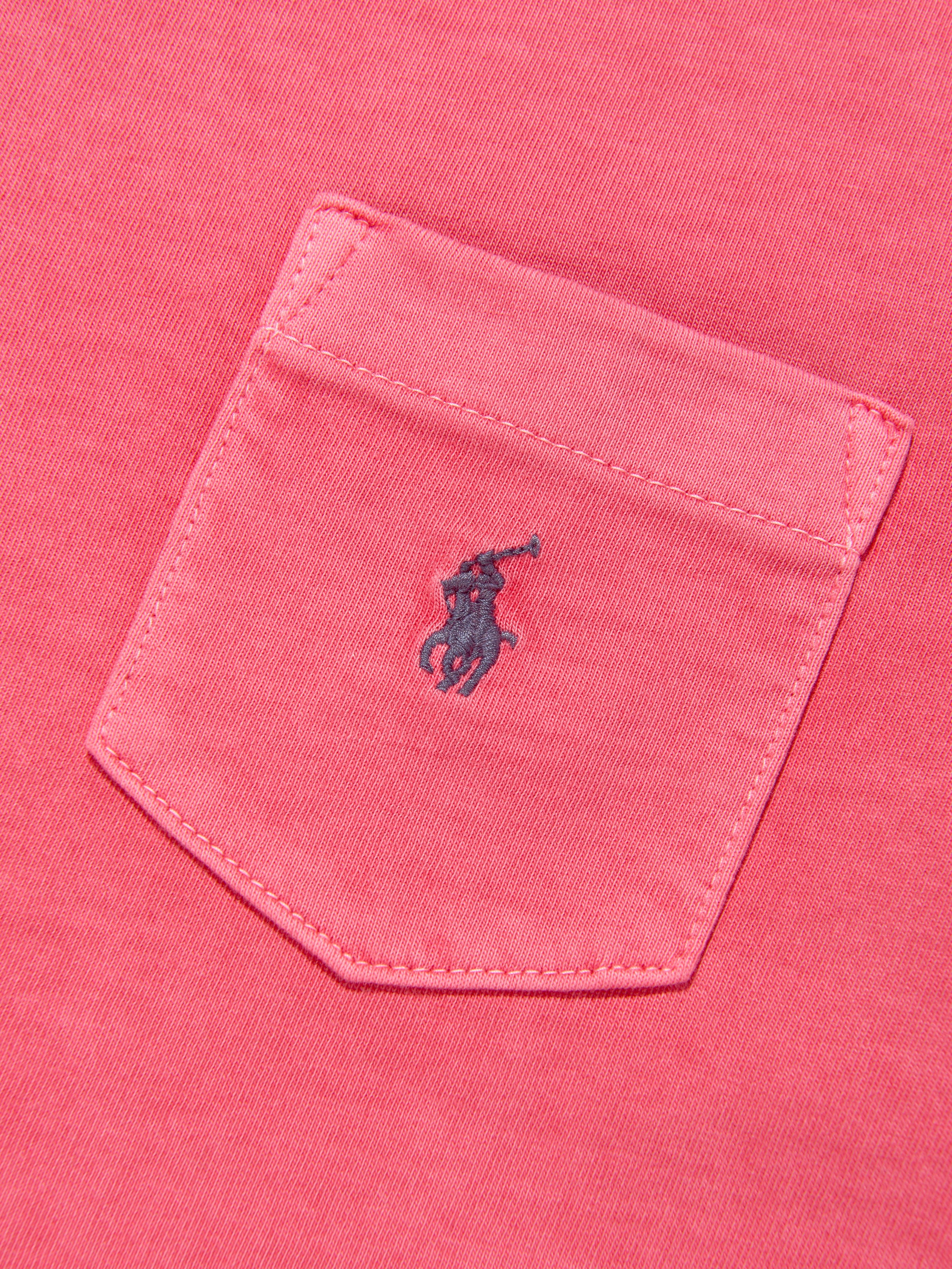 Ralph Lauren Boys Logo Pocket T-Shirt in Pink