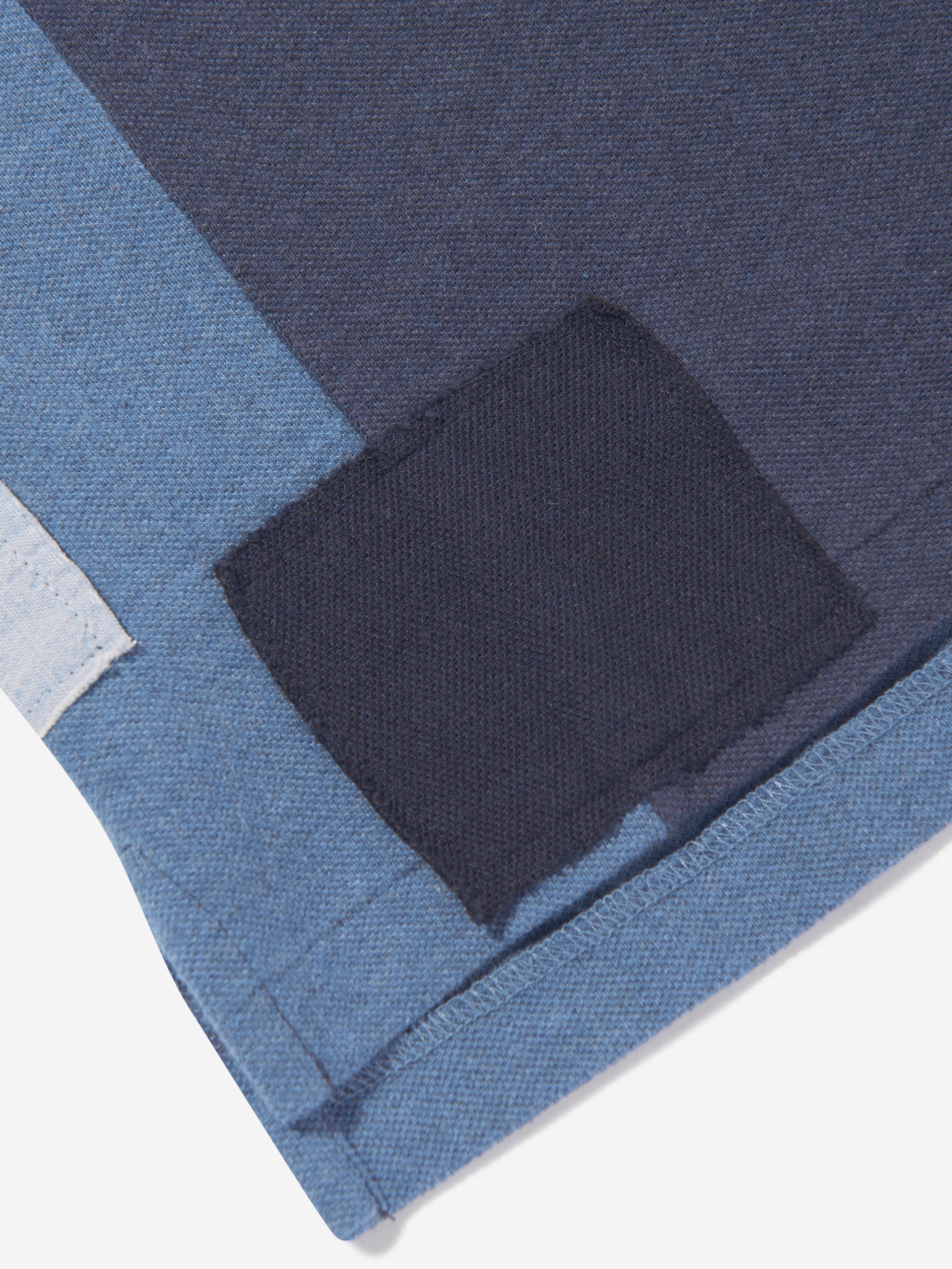 Ralph Lauren Boys Patchwork Polo Shirt in Blue