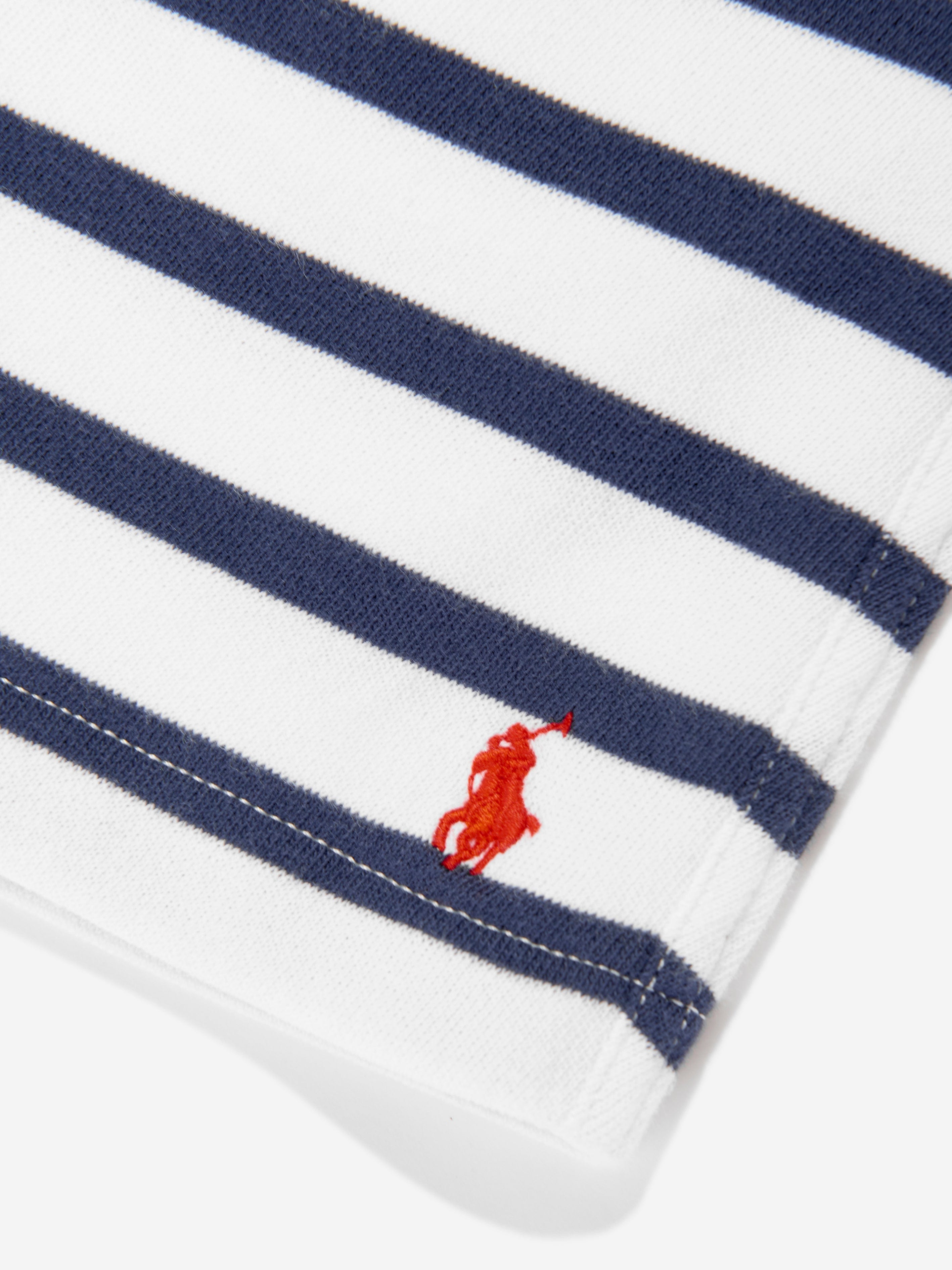 Ralph Lauren Boys Striped Shorts in White