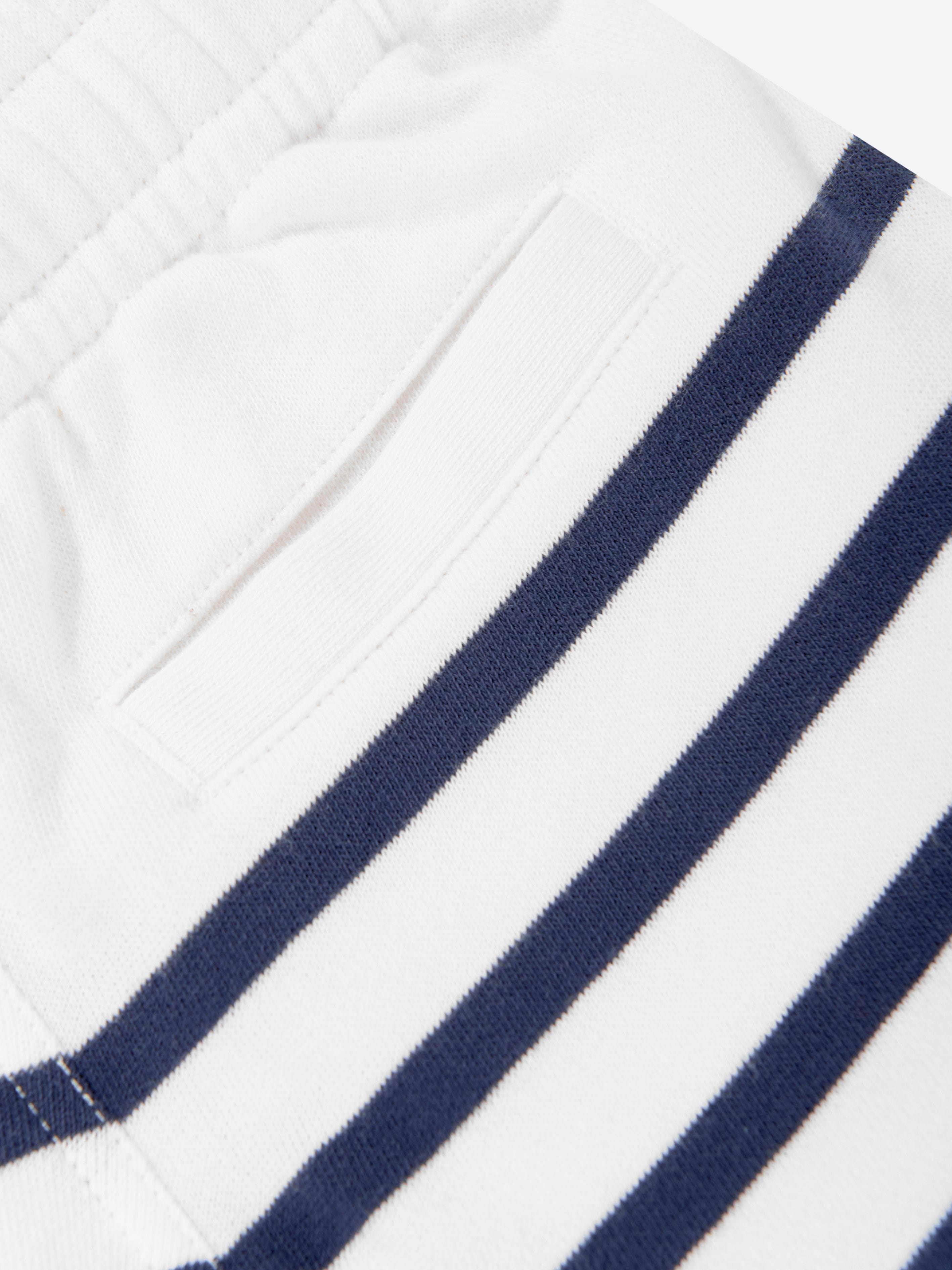 Ralph Lauren Boys Striped Shorts in White