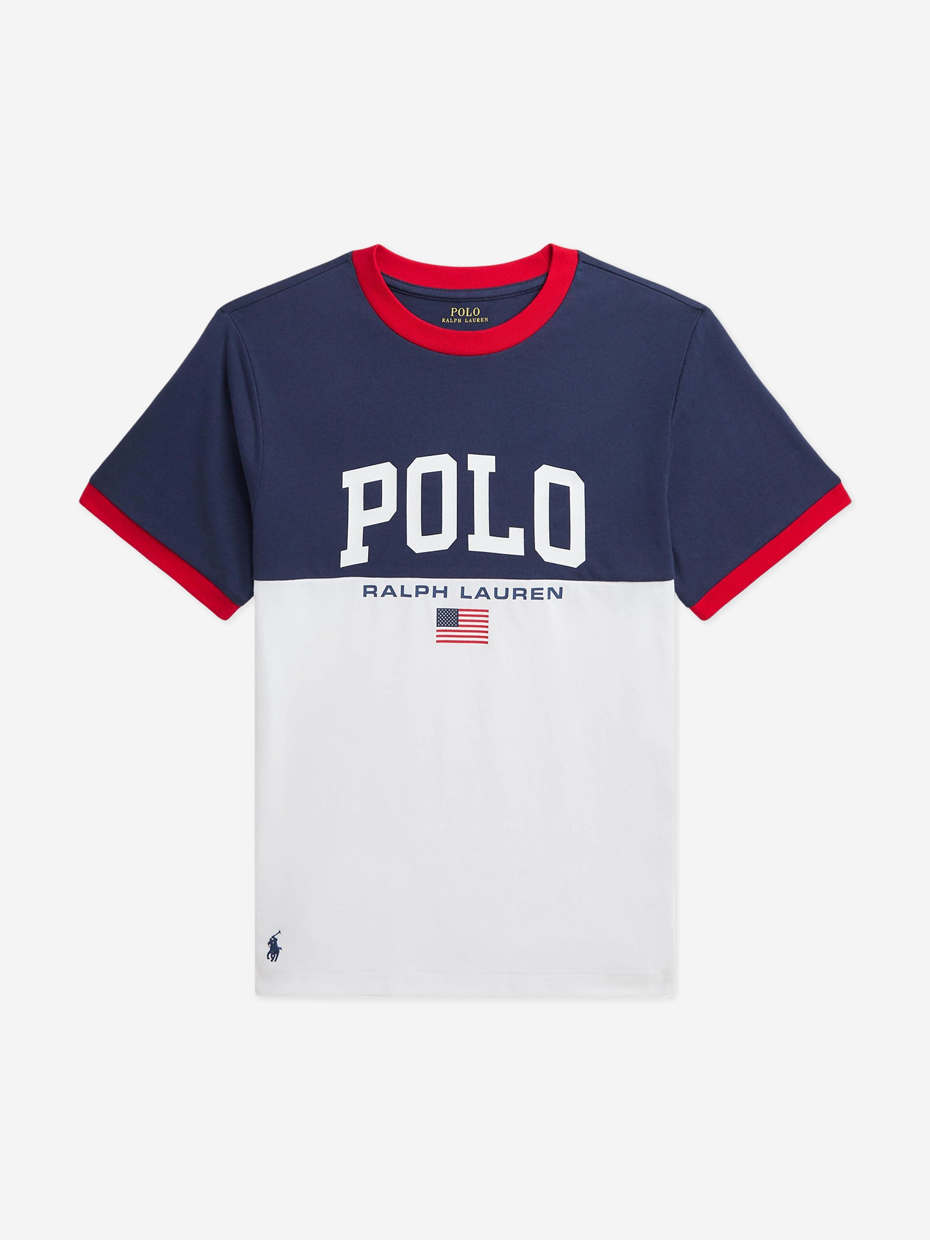 Ralph Lauren Boys Polo T-Shirt in White