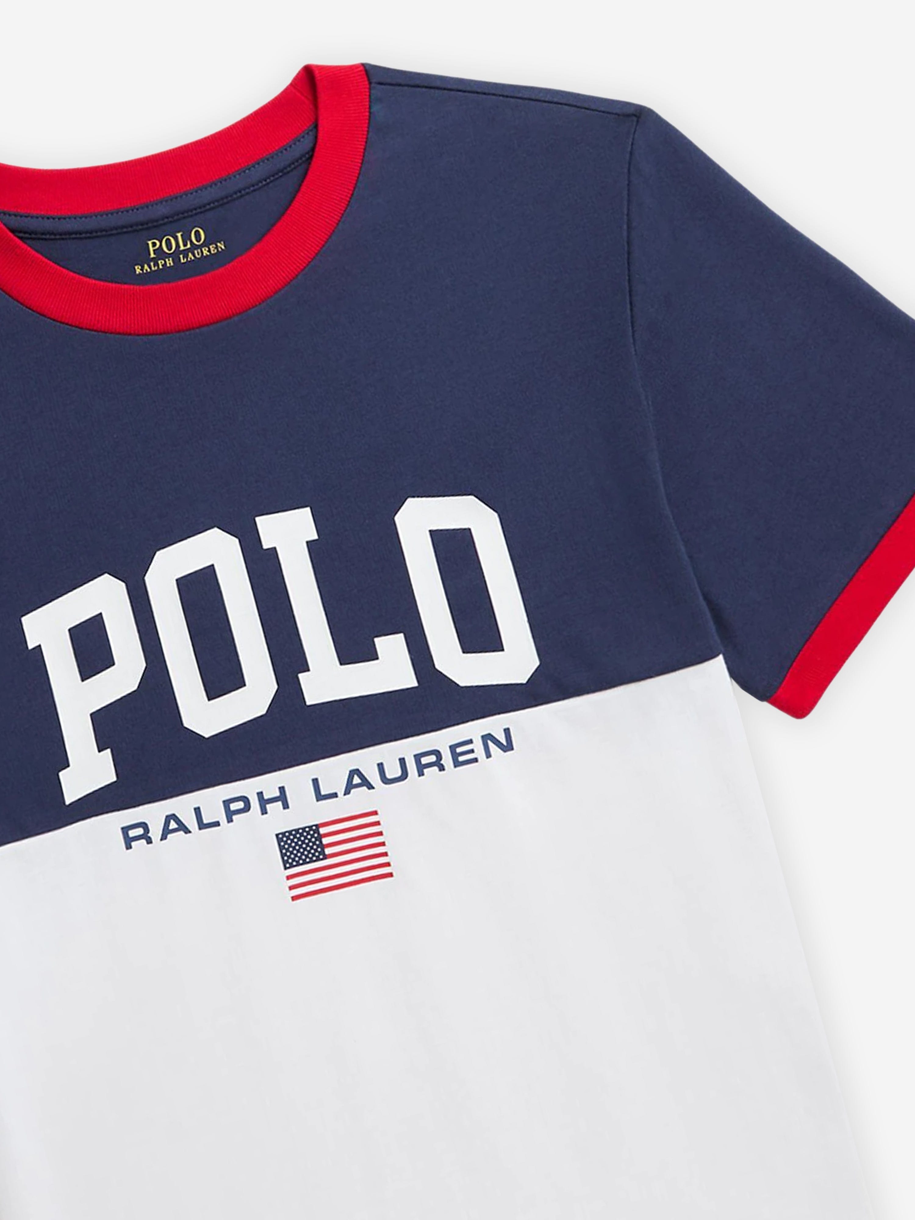 Ralph Lauren Boys Polo T-Shirt in White