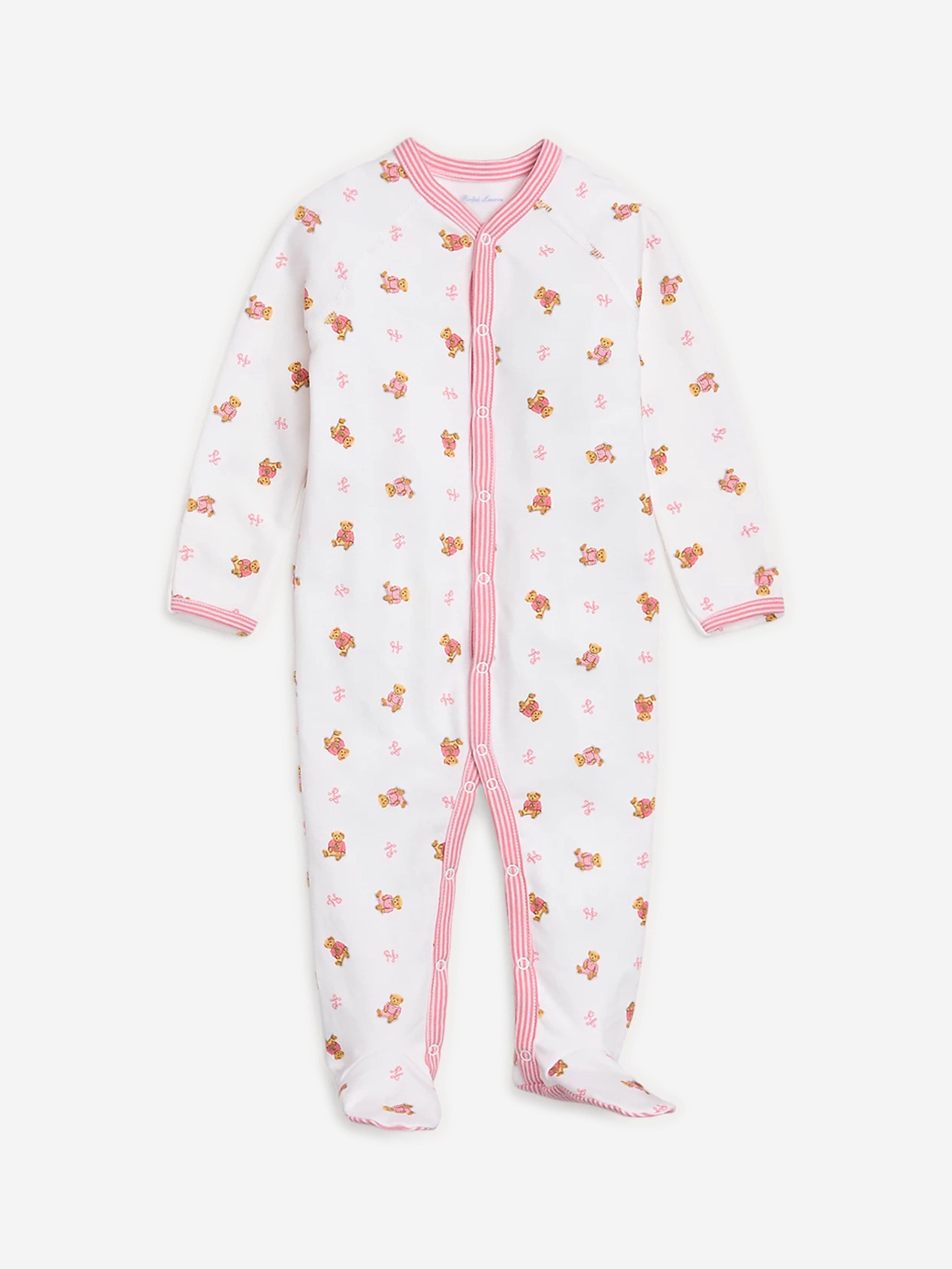 Ralph Lauren Baby Girls 3 Piece Gift Set in White