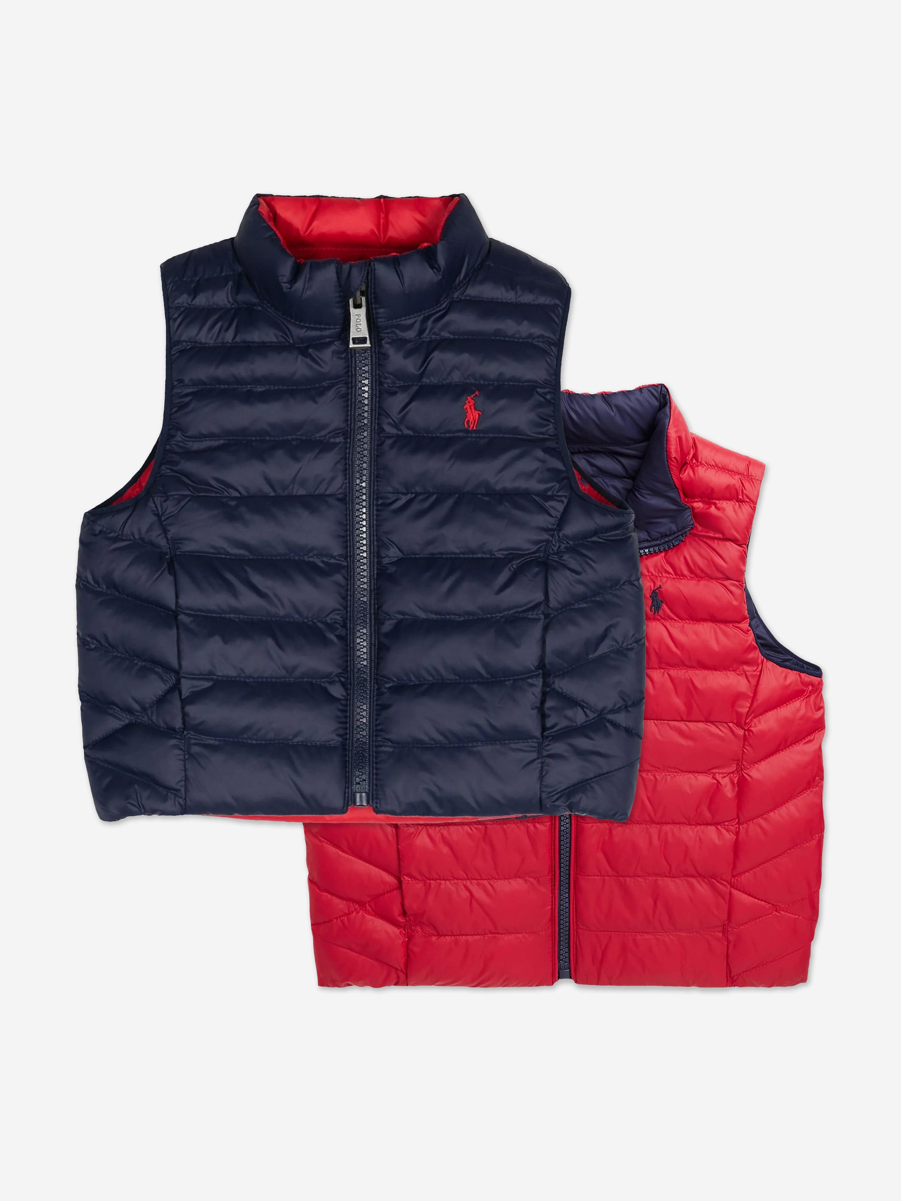 Ralph Lauren Boys Reversible Gilet in Navy