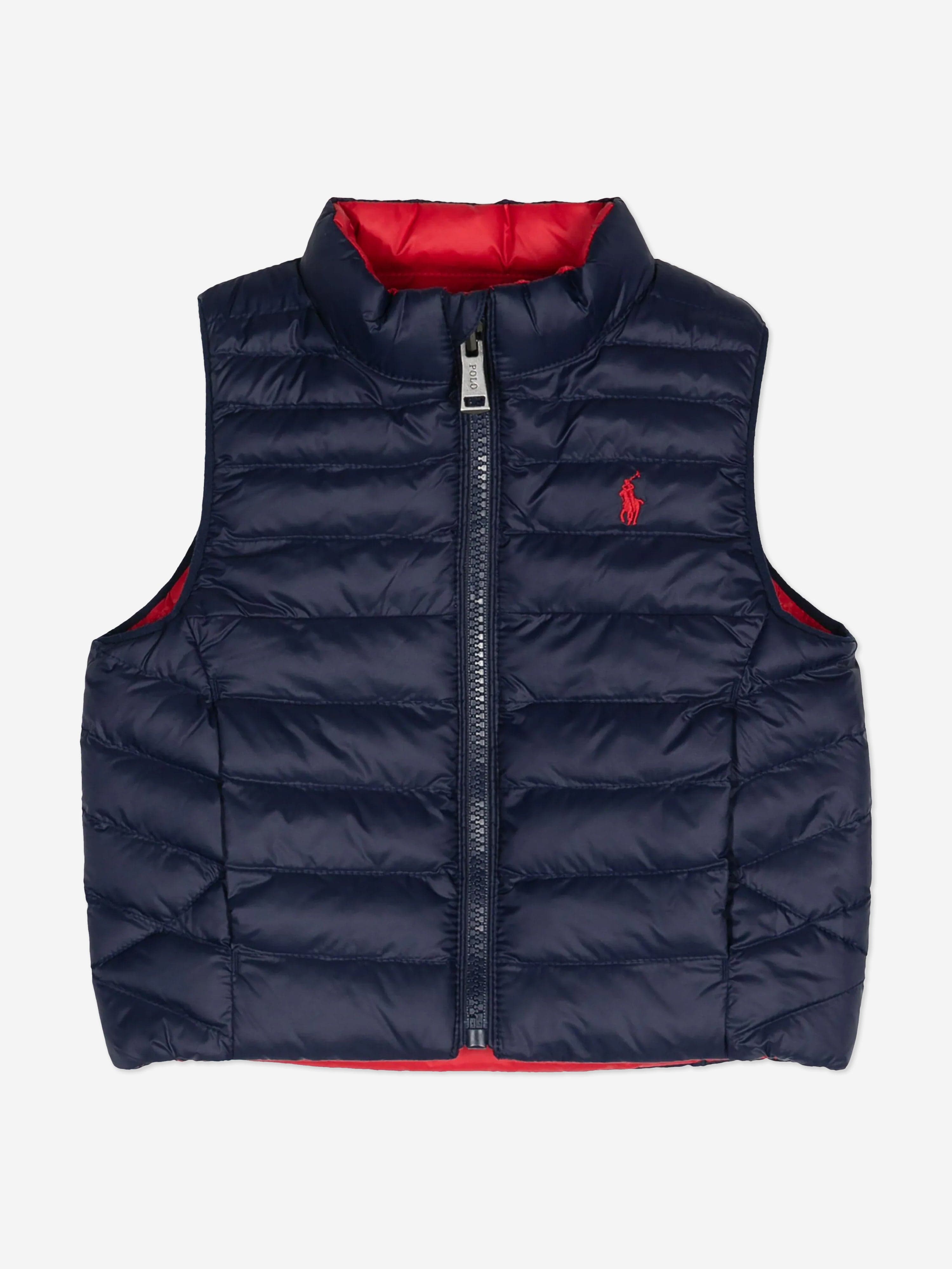 Ralph Lauren Boys Reversible Gilet in Navy