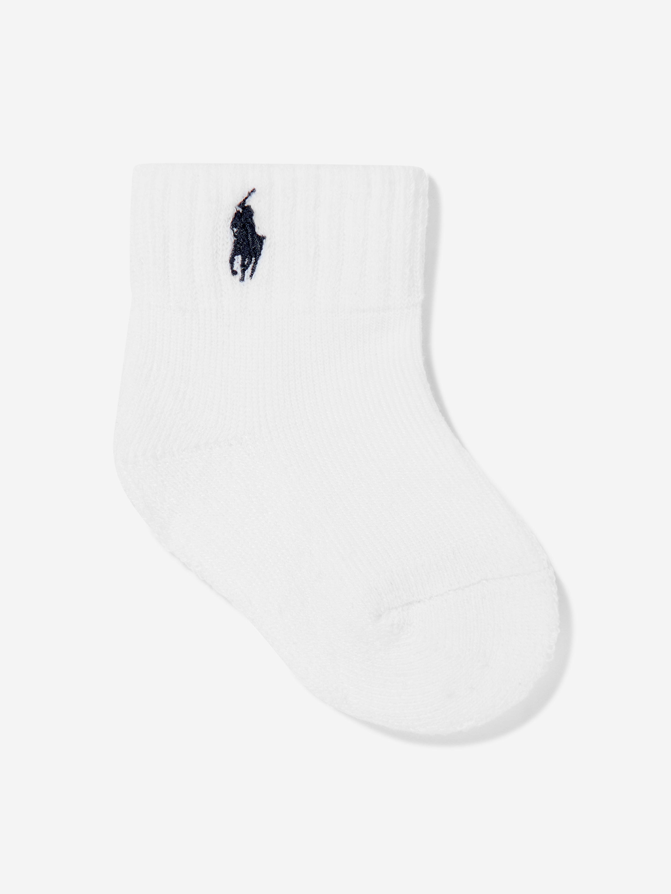Ralph Lauren Baby 6 Pack Sports Sock Set in White