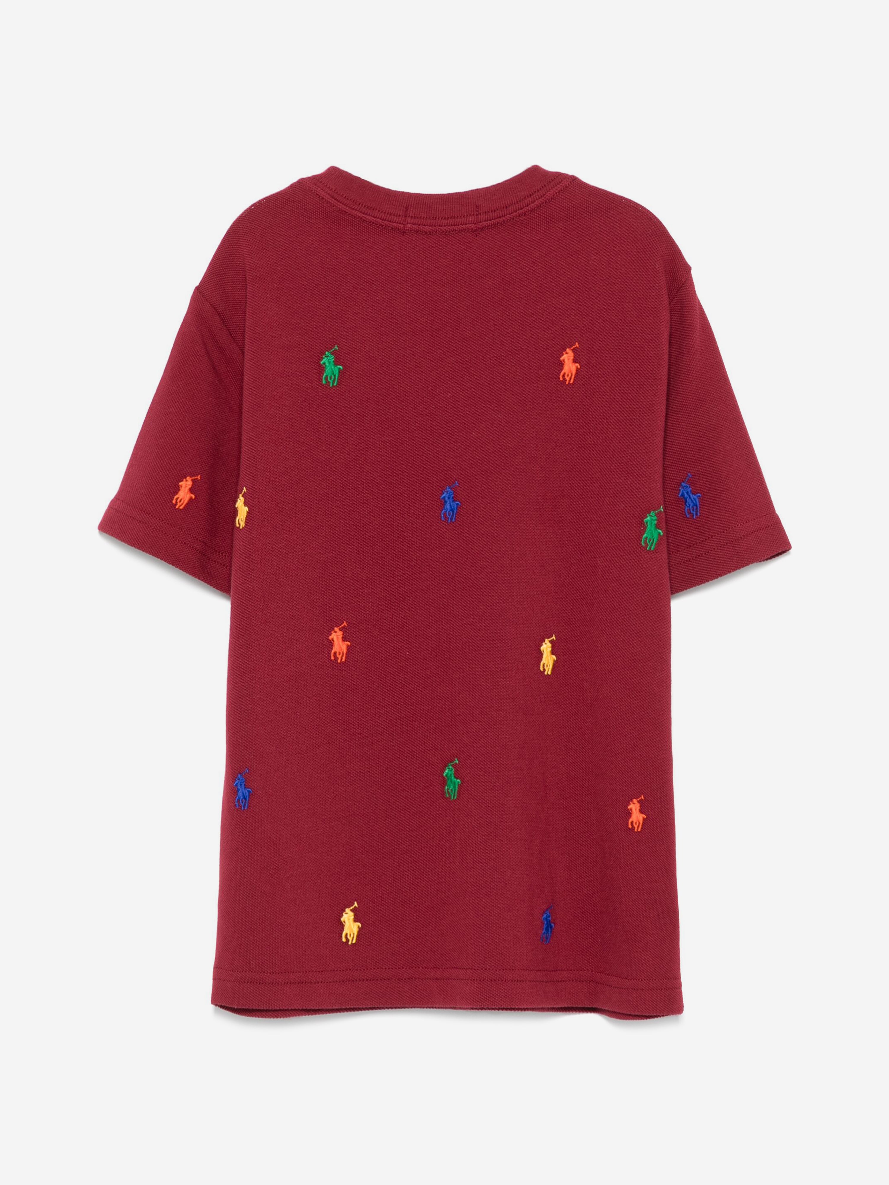 Boys Logo T-Shirt in Red