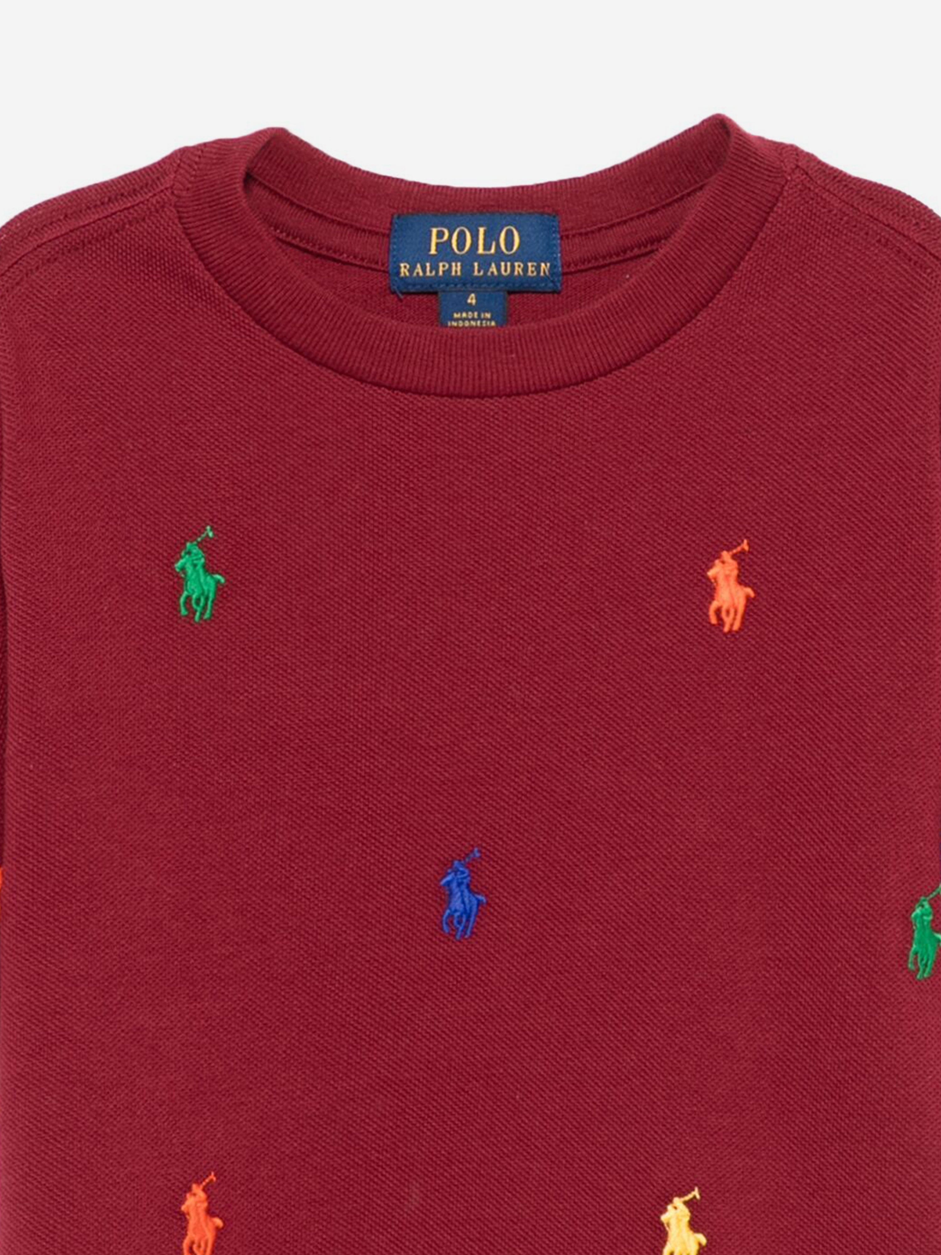 Boys Logo T-Shirt in Red