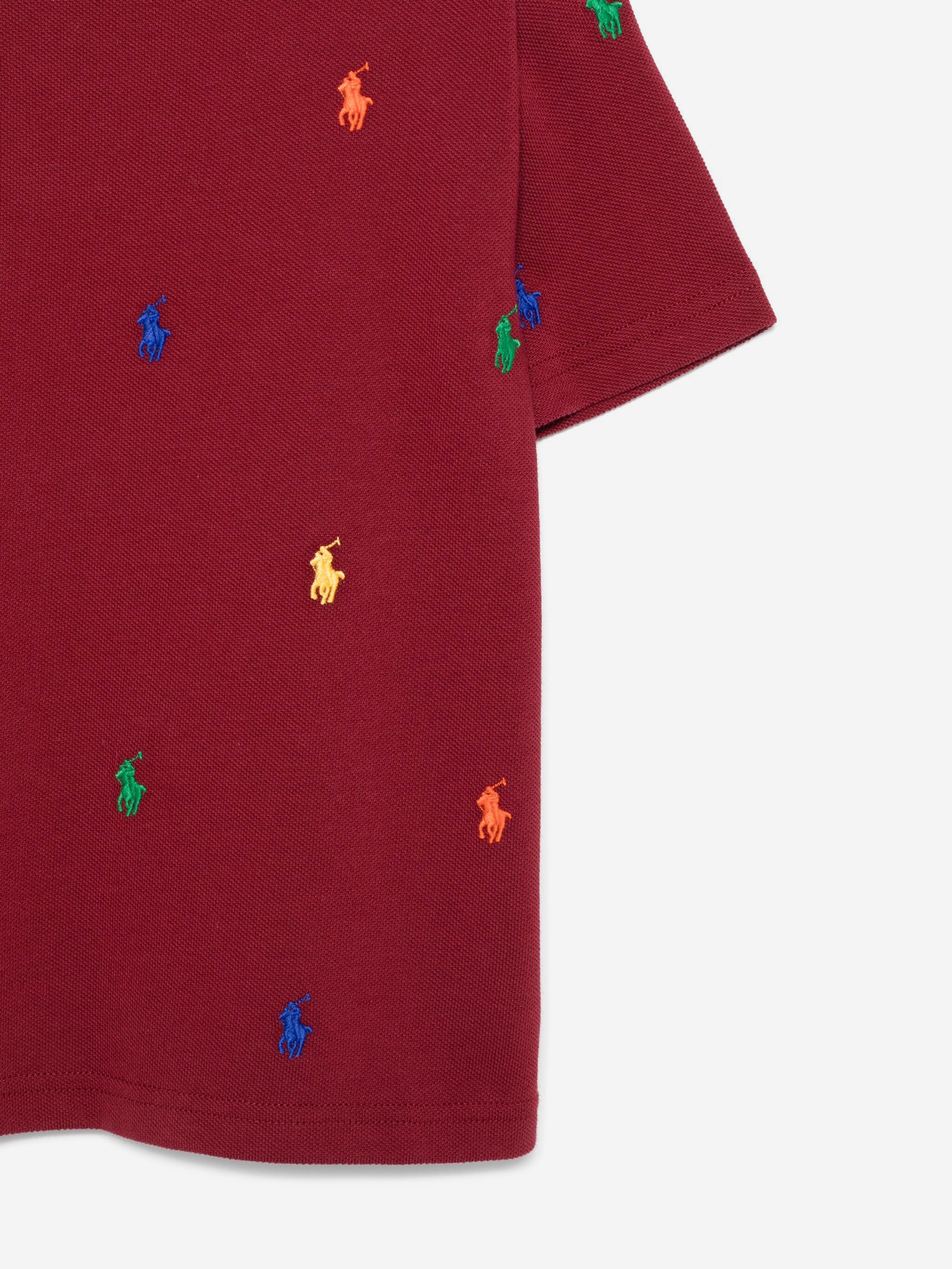 Boys Logo T-Shirt in Red