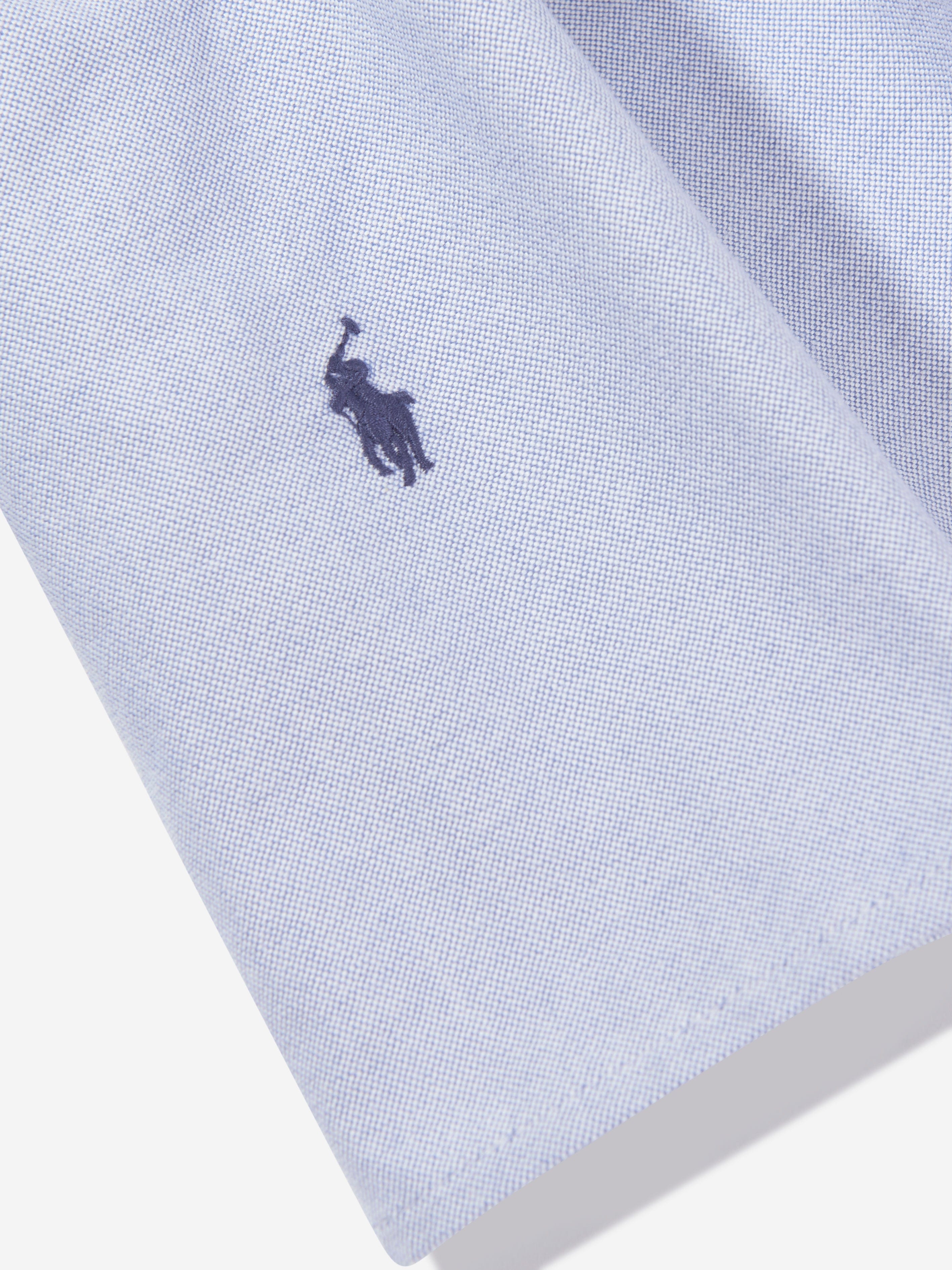 Ralph Lauren Girls Classic Oxford Shirt Dress in Blue