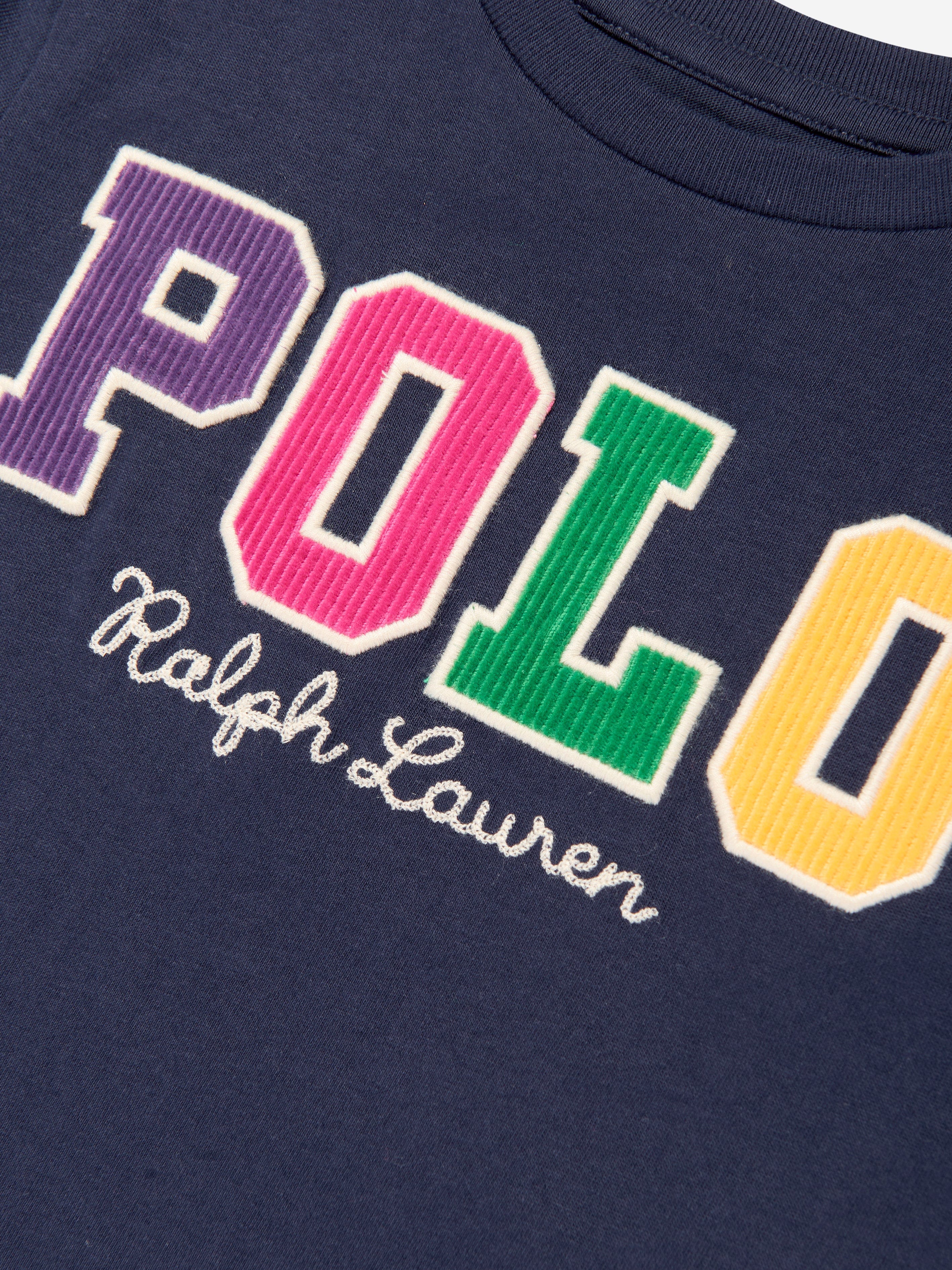 Ralph Lauren Girls Polo T-Shirt in Navy