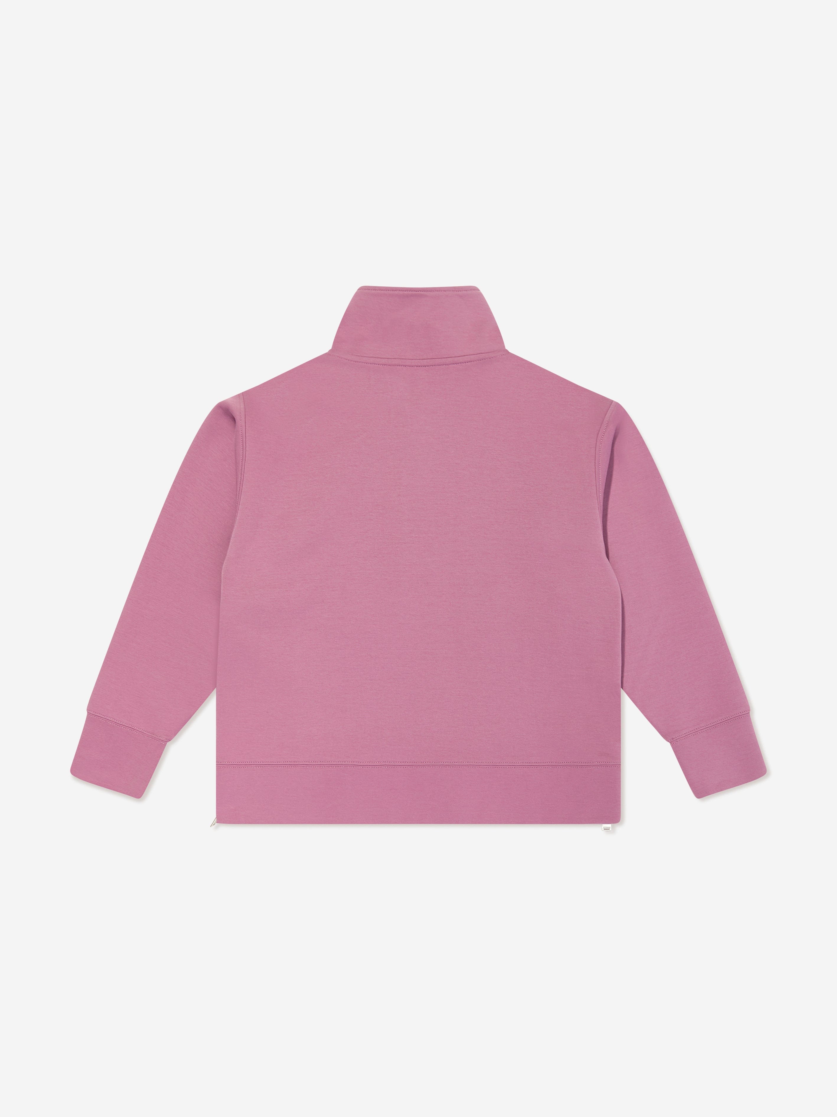 Ralph Lauren Girls Half Zip Tech Sweatshirt in Purple