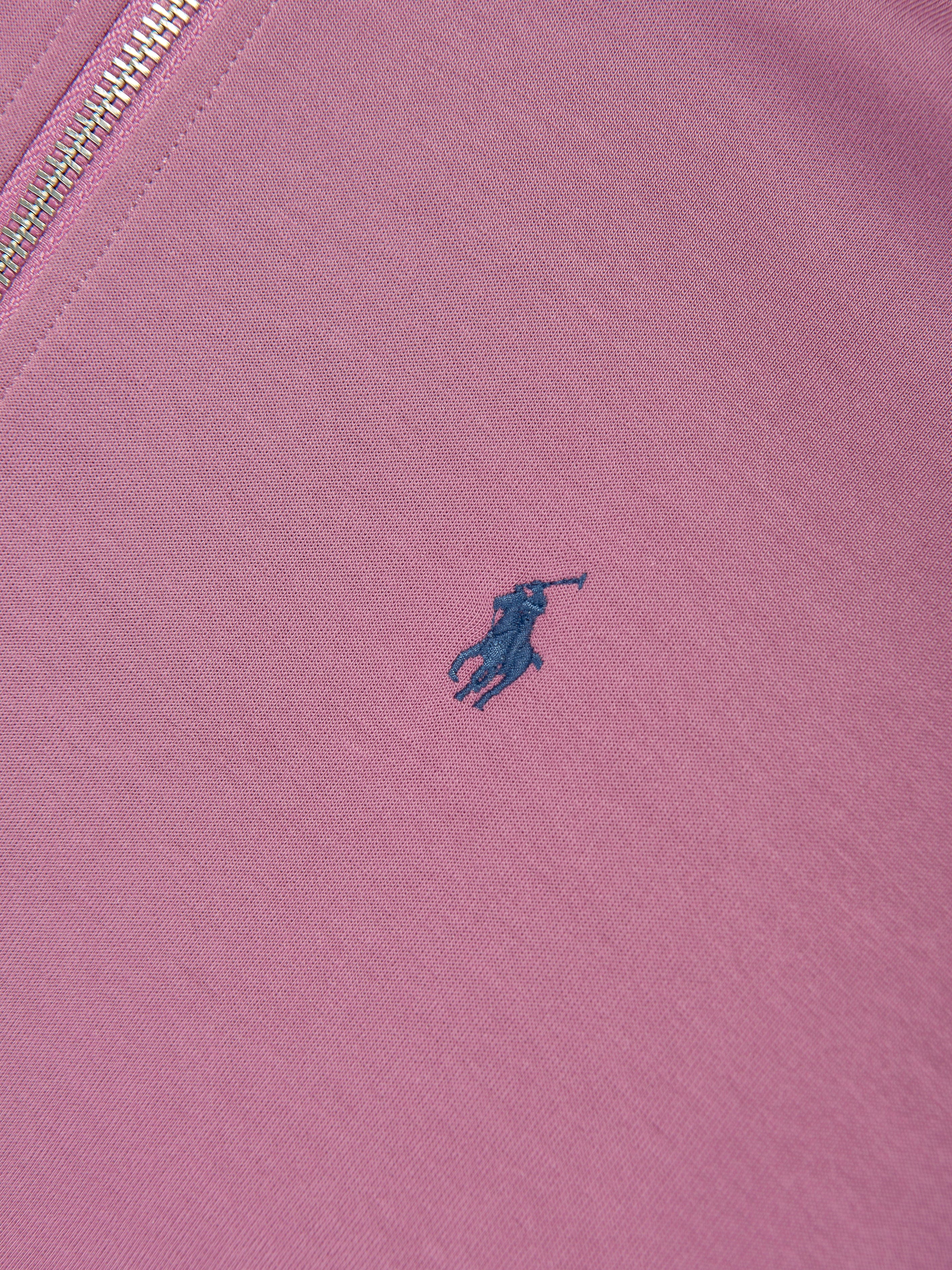 Ralph Lauren Girls Half Zip Tech Sweatshirt in Purple