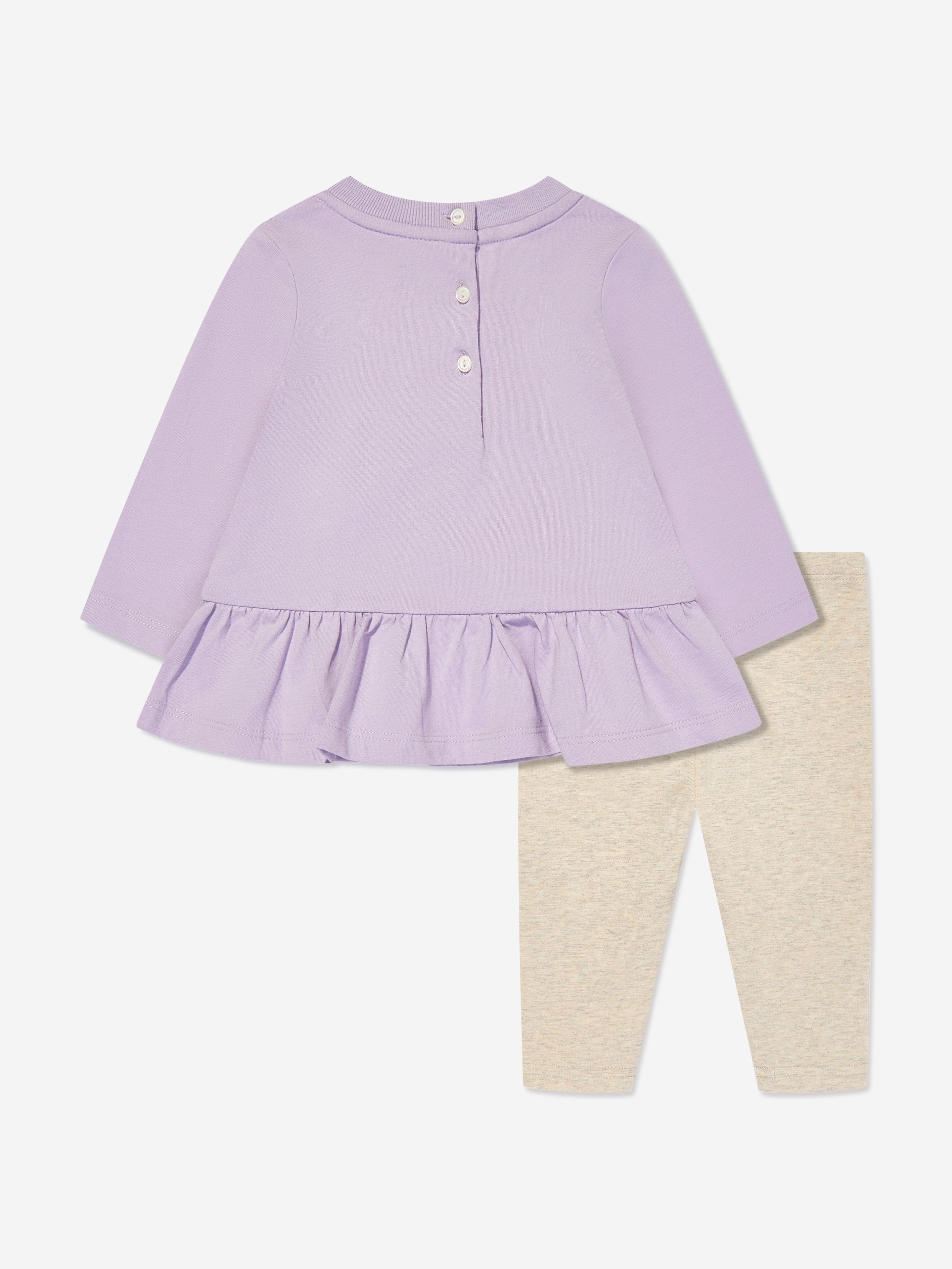 Baby Girls Bear Leggings Set in Multicolour