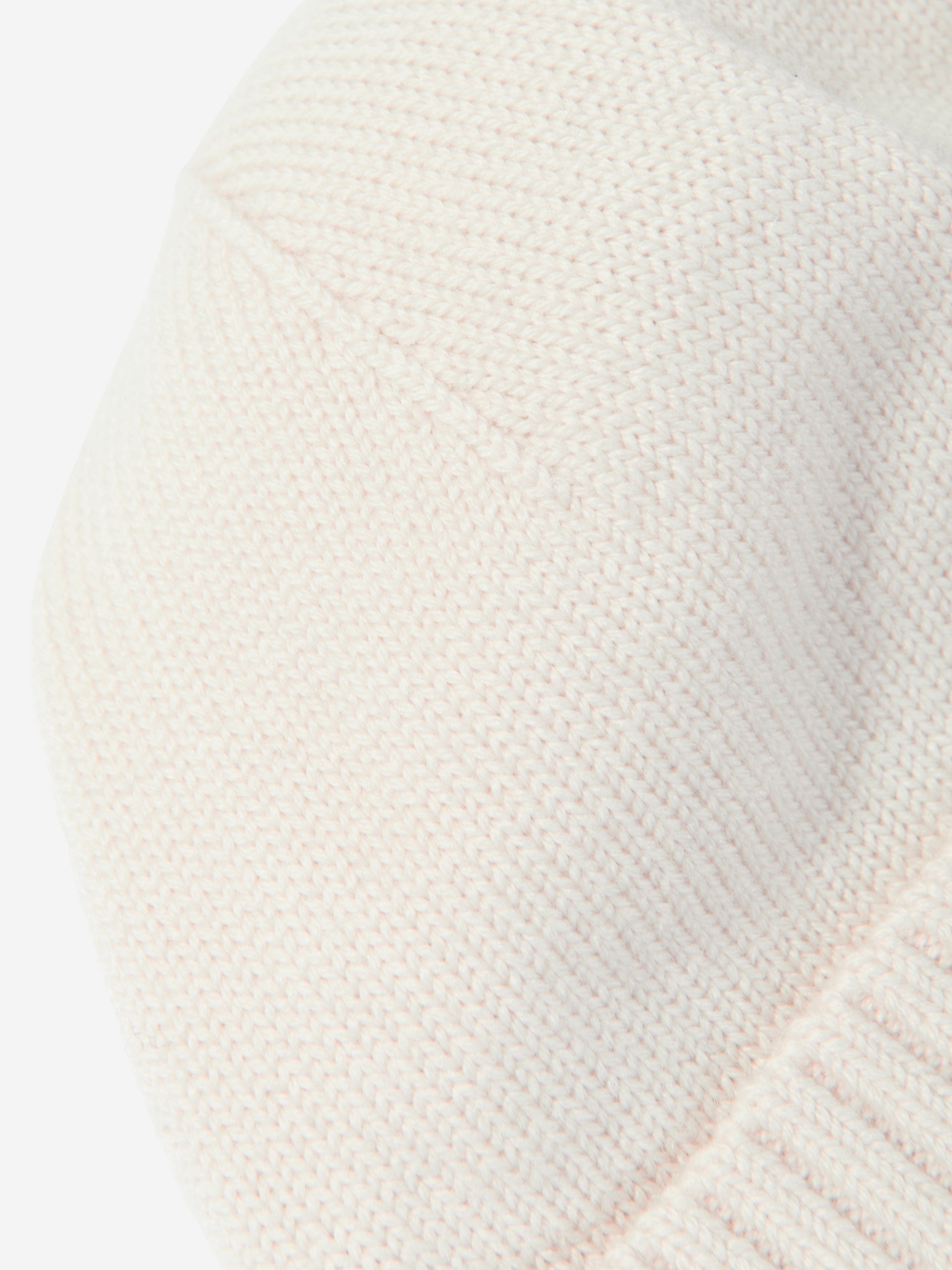 Ralph Lauren Boys Merino Wool Beanie Hat in Ivory