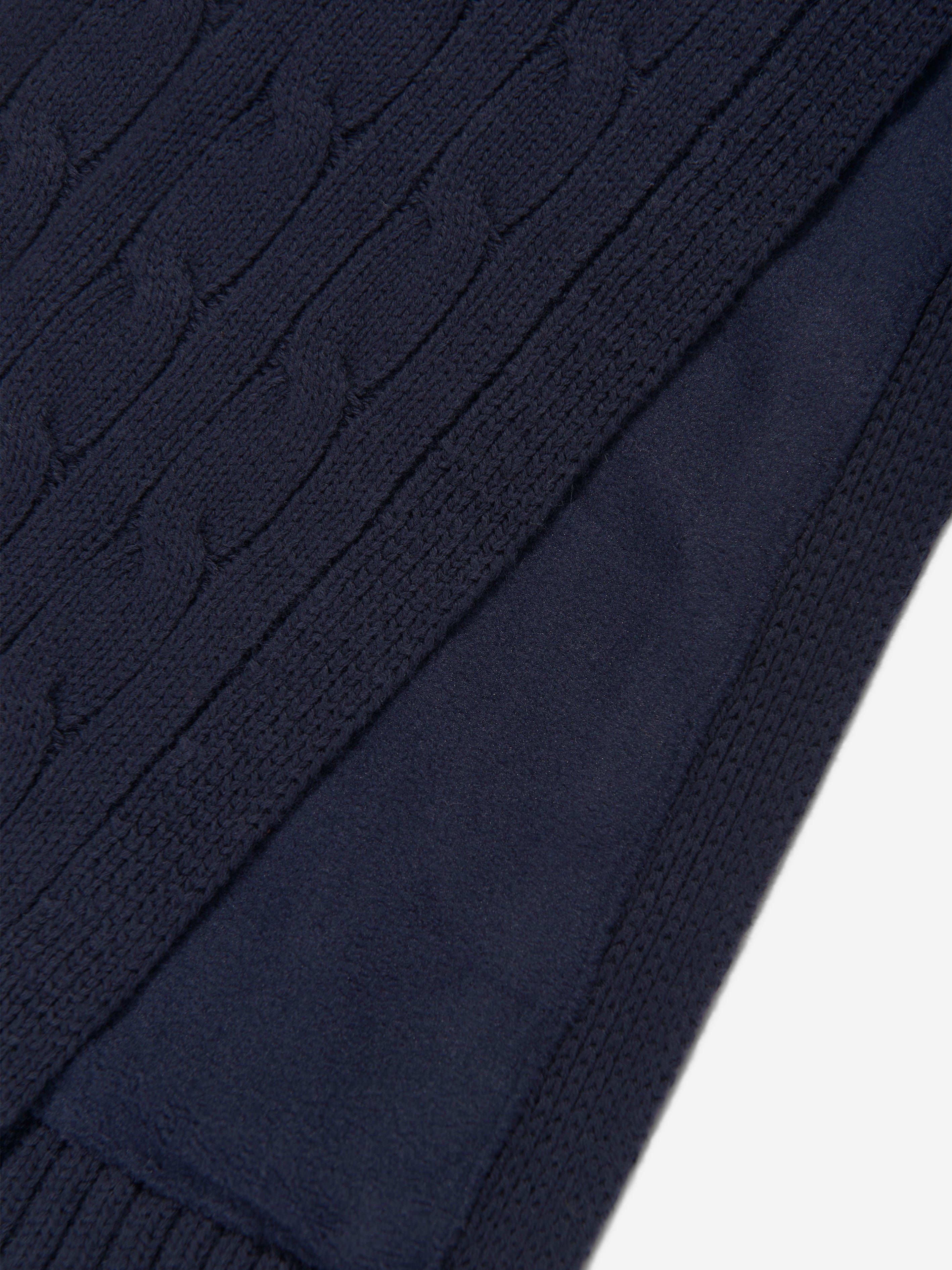 Ralph Lauren Boys Logo Scarf in Navy