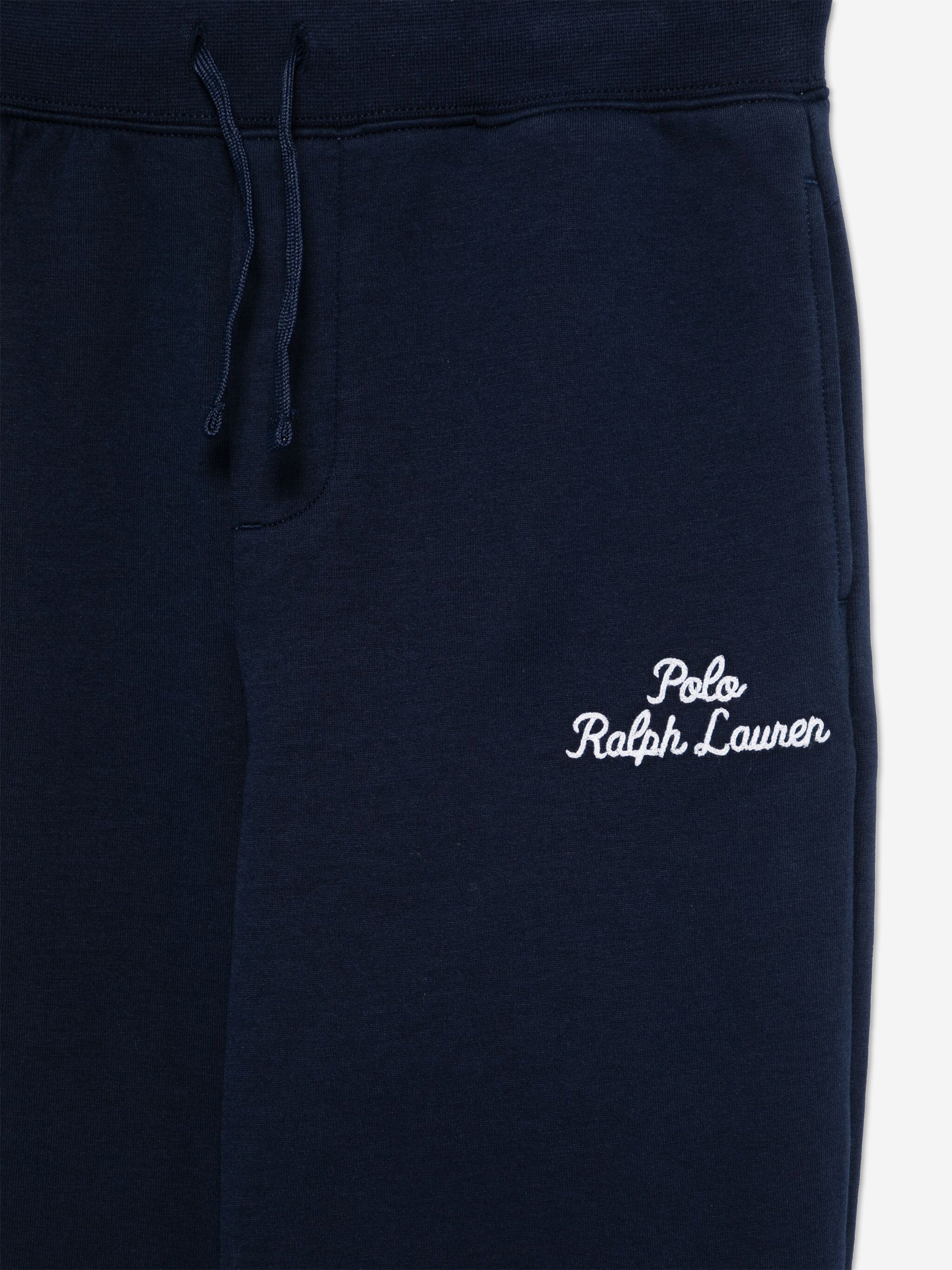Ralph Lauren Boys Logo Joggers in Navy