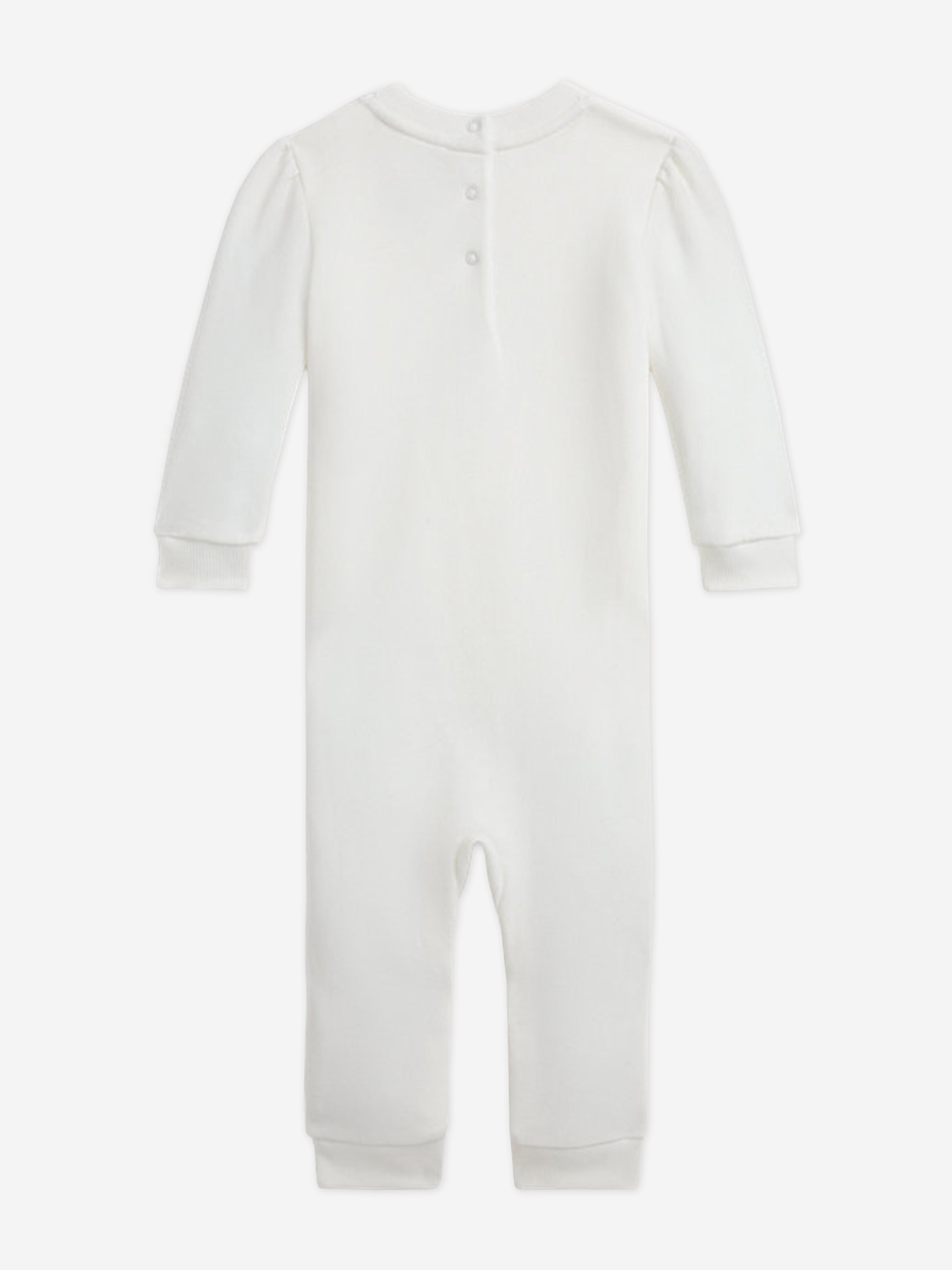 Ralph Lauren Baby Girls Bear Romper in Ivory