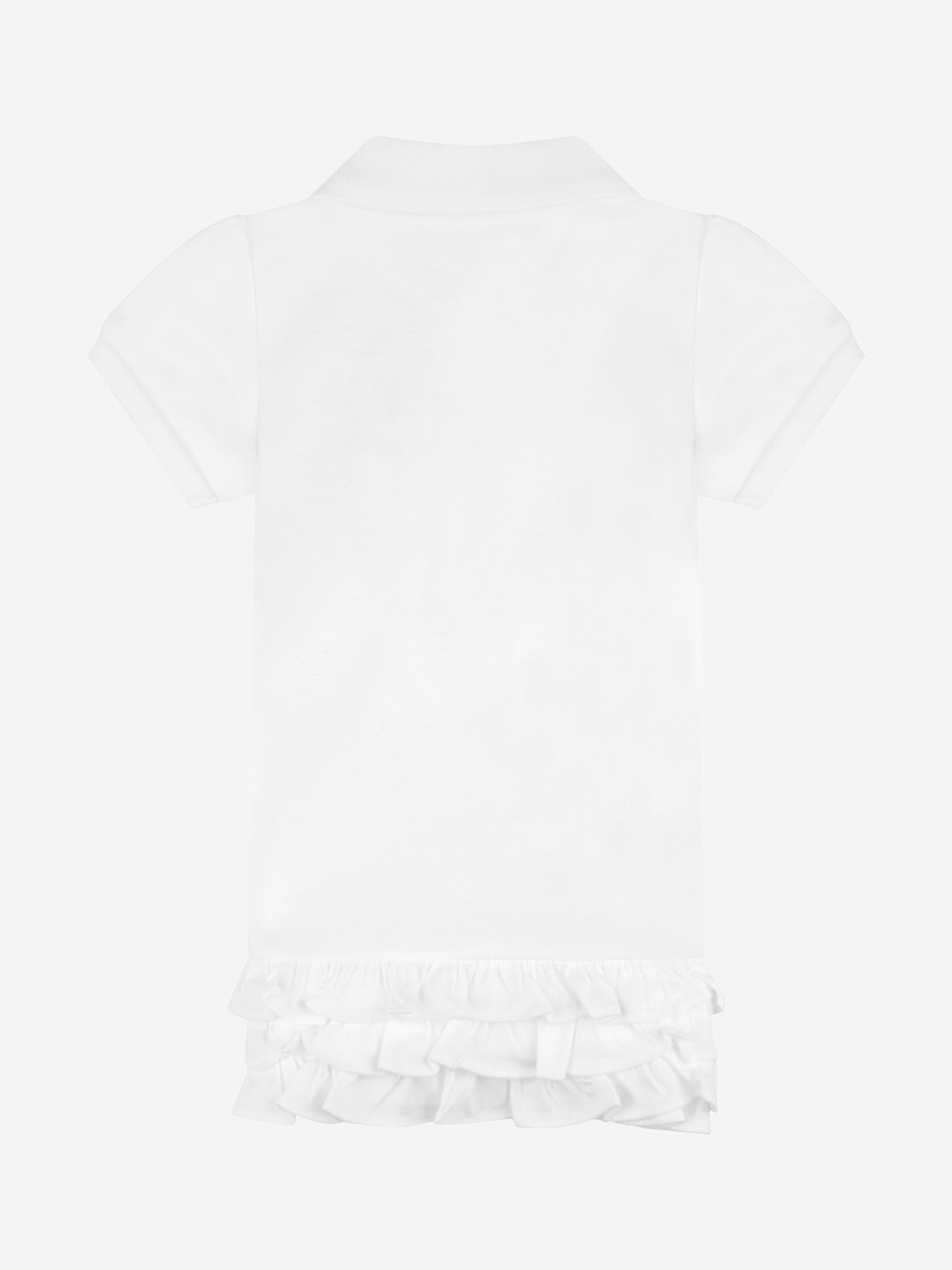 Ralph Lauren Baby Girls Schiffli Polo Dress in White