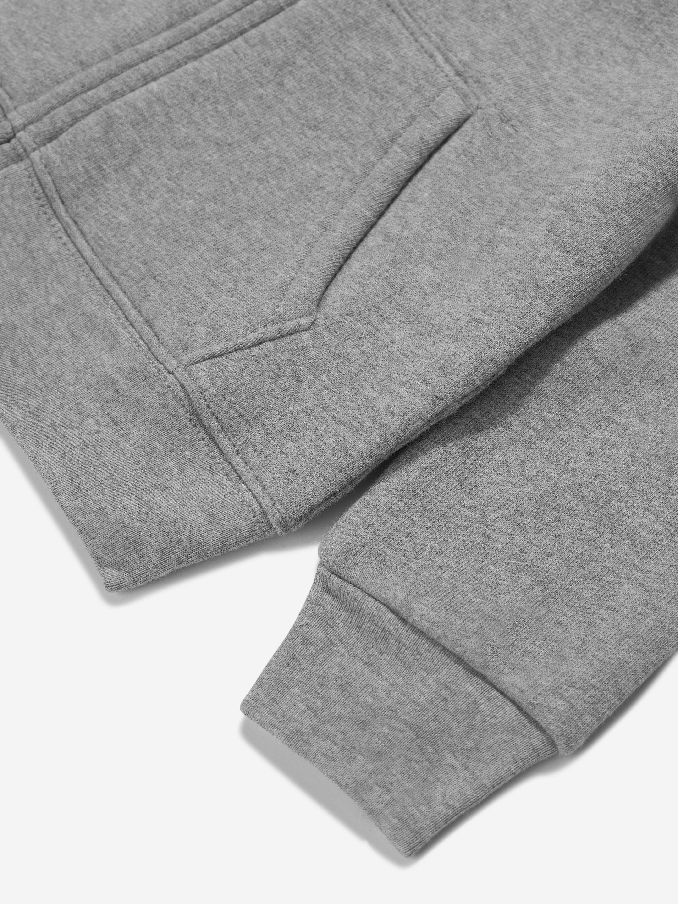 Ralph Lauren Boys Logo Zip Up Top in Grey