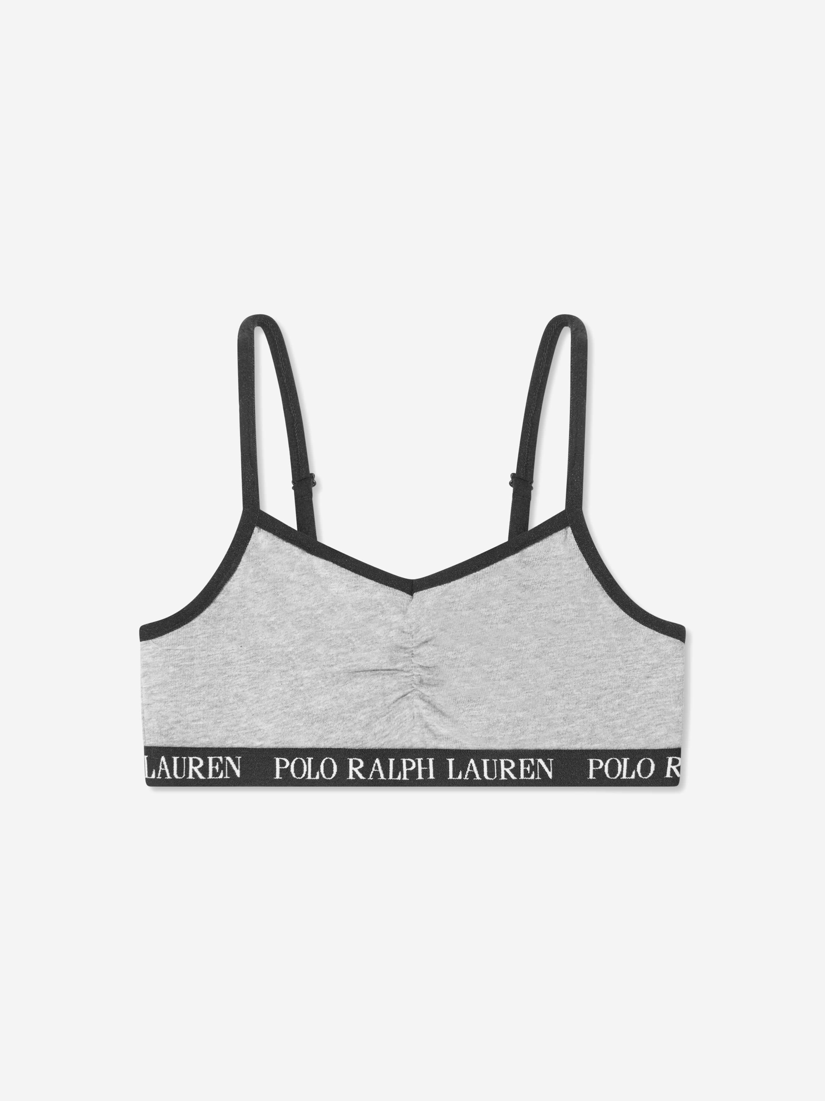 Ralph Lauren Girls 2 Pack Bralette Set in Black