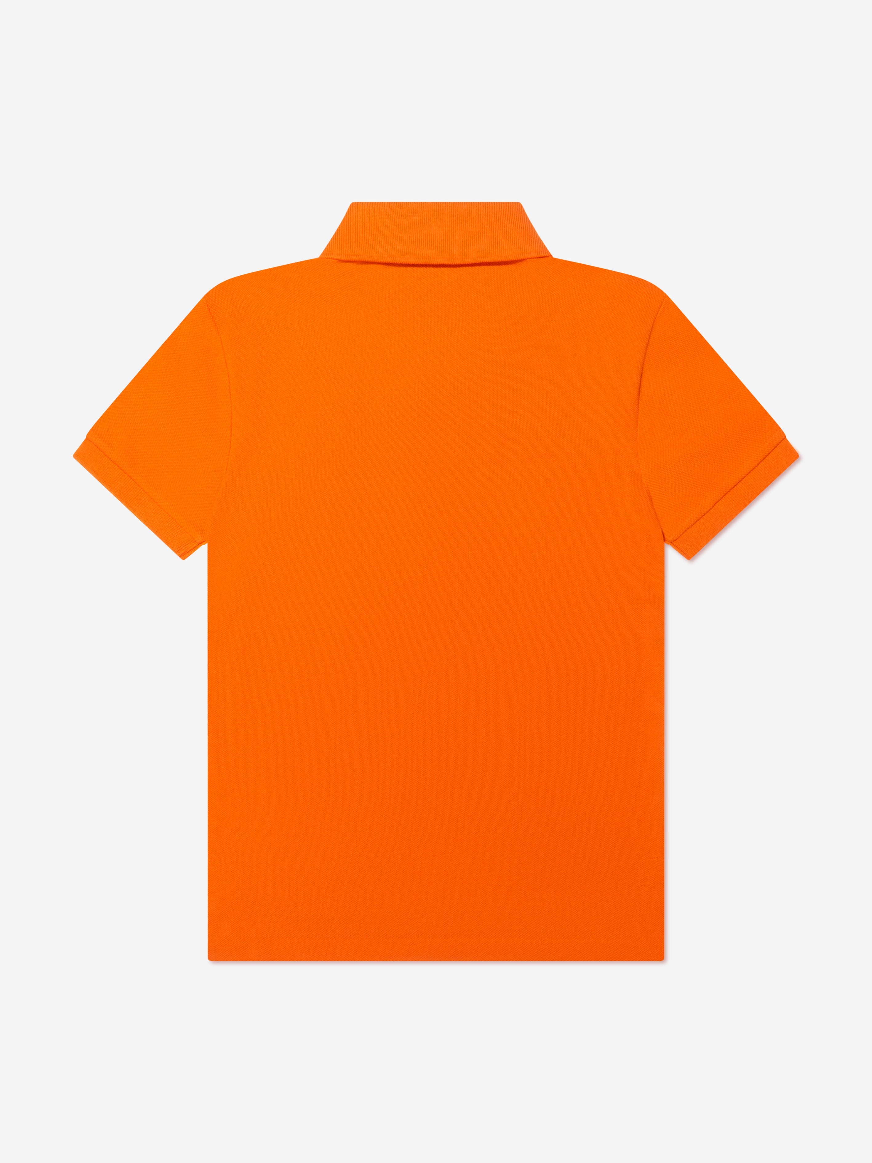 Boys Custom Fit Polo Shirt in Orange