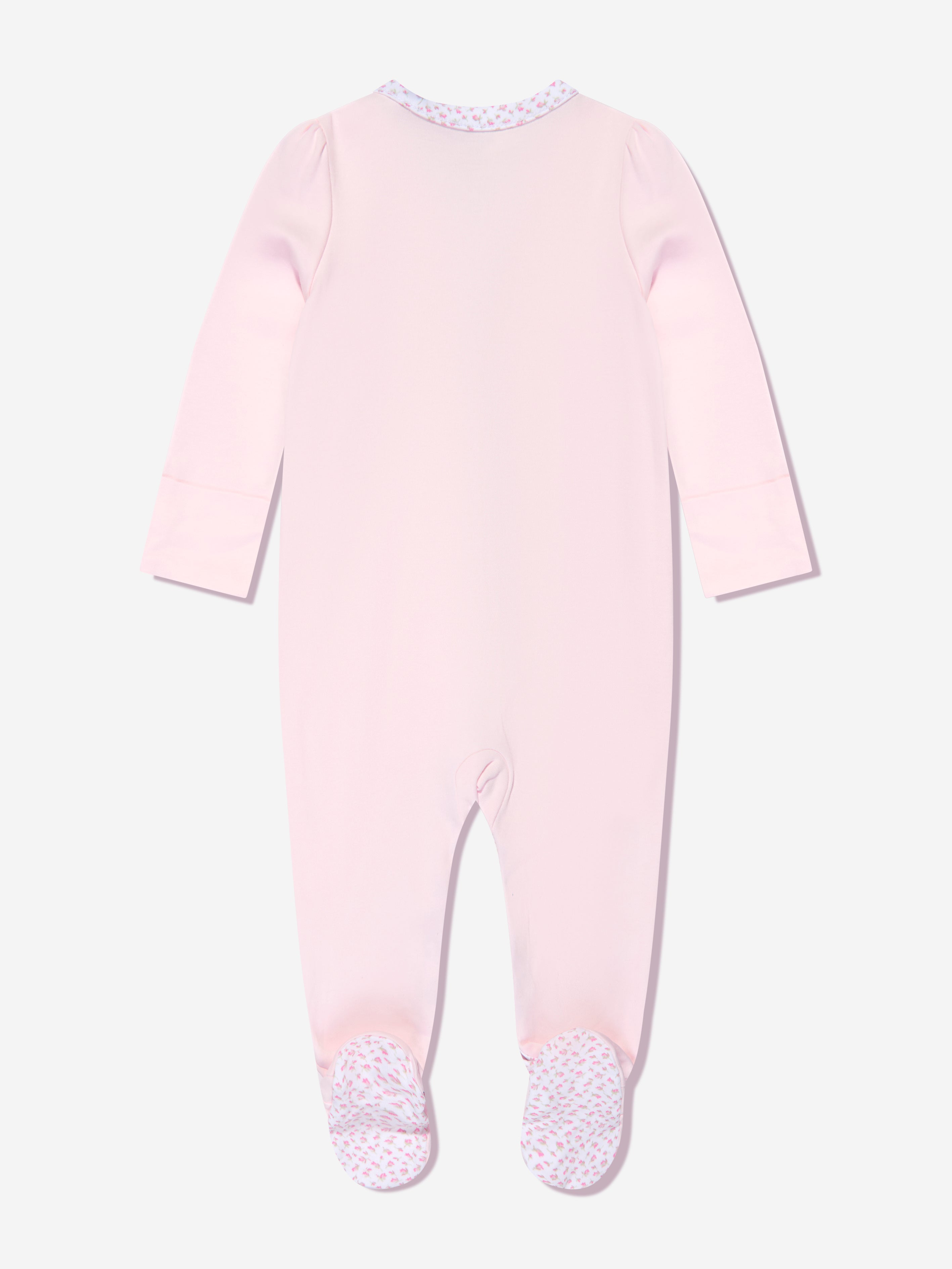 Ralph Lauren Baby Girls Cotton Babygrow in Pink