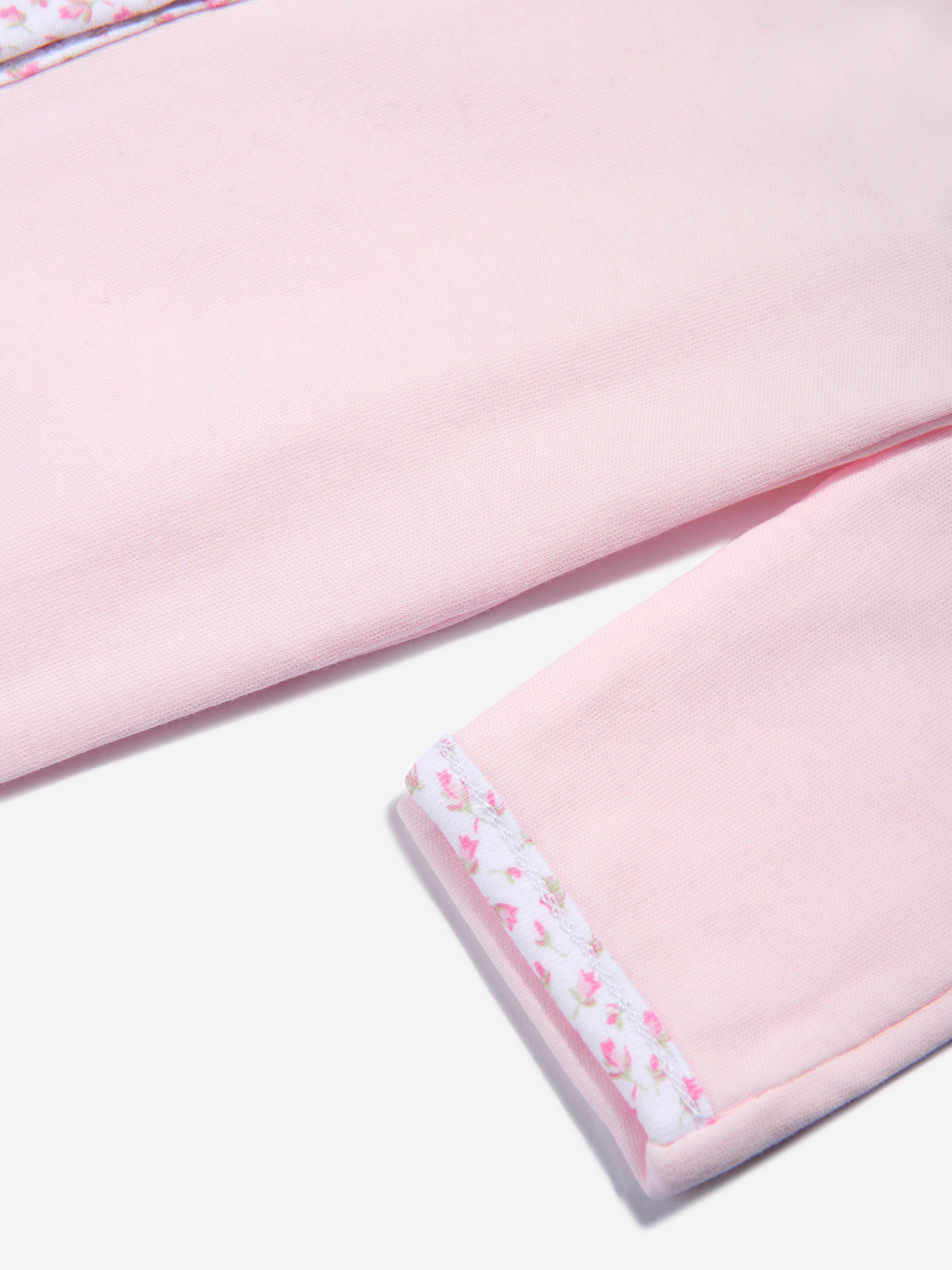 Ralph Lauren Baby Girls Cotton Babygrow in Pink