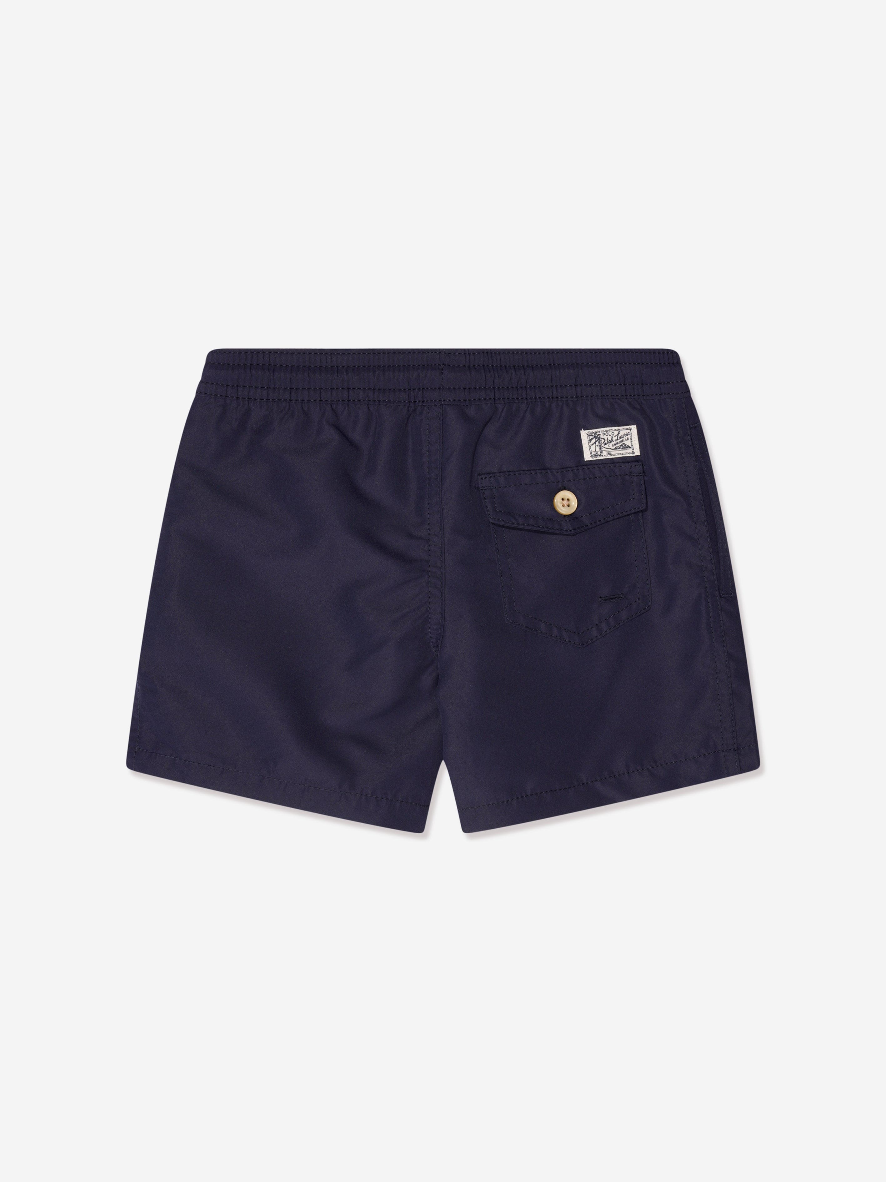 Ralph Lauren Boys Logo Swim Shorts in Navy