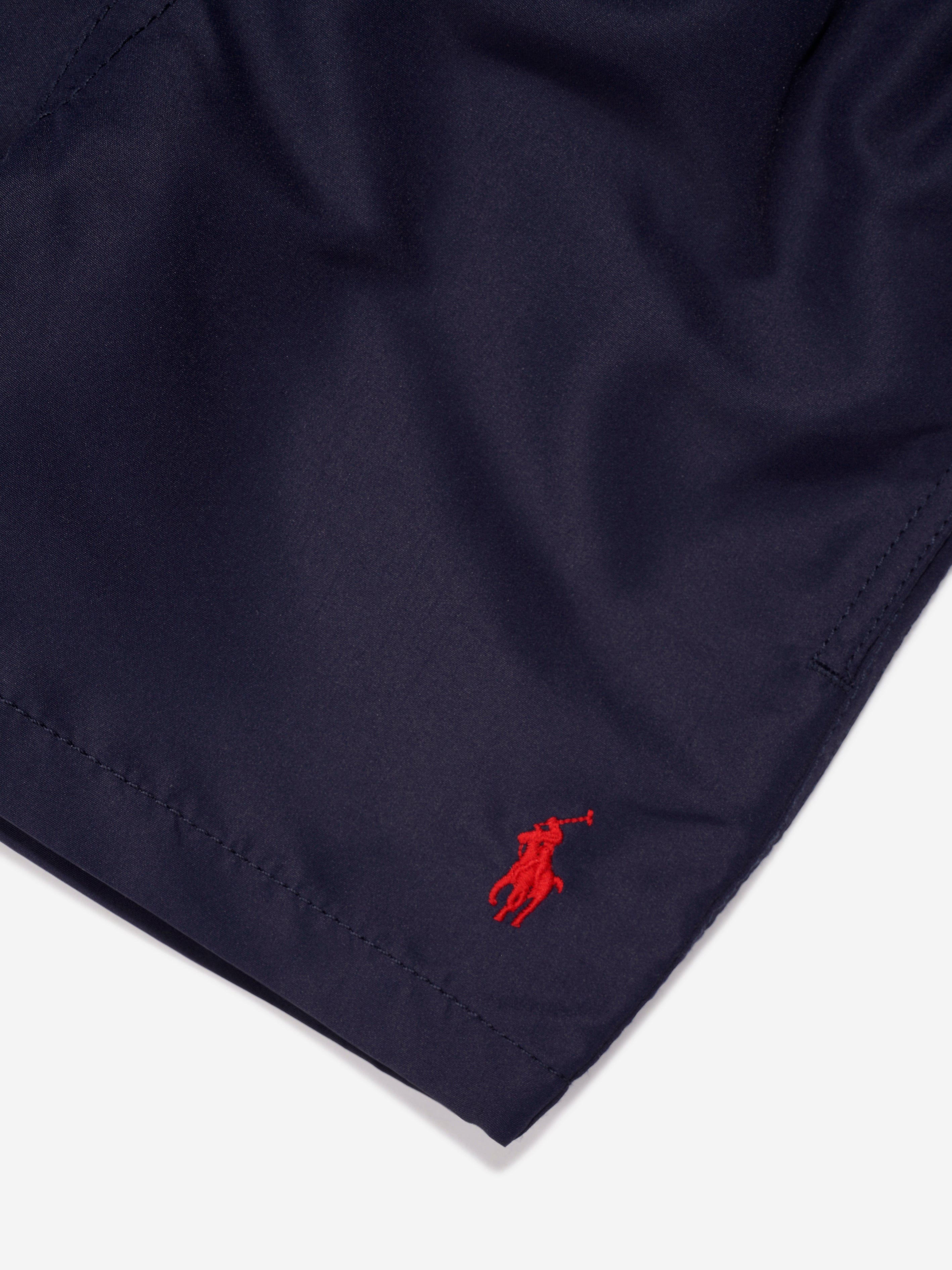 Ralph Lauren Boys Logo Swim Shorts in Navy
