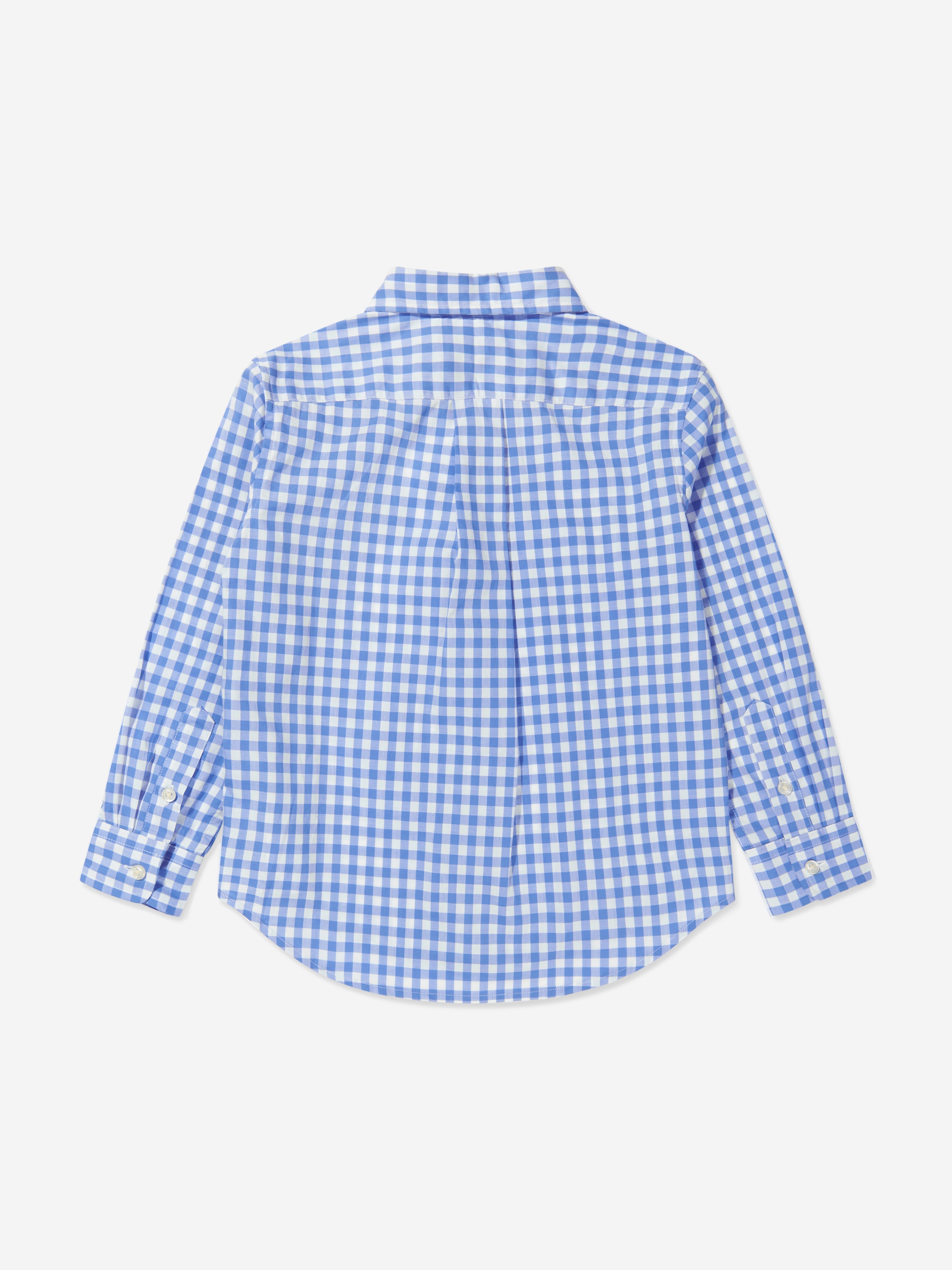 Boys Gingham Shirt in Blue