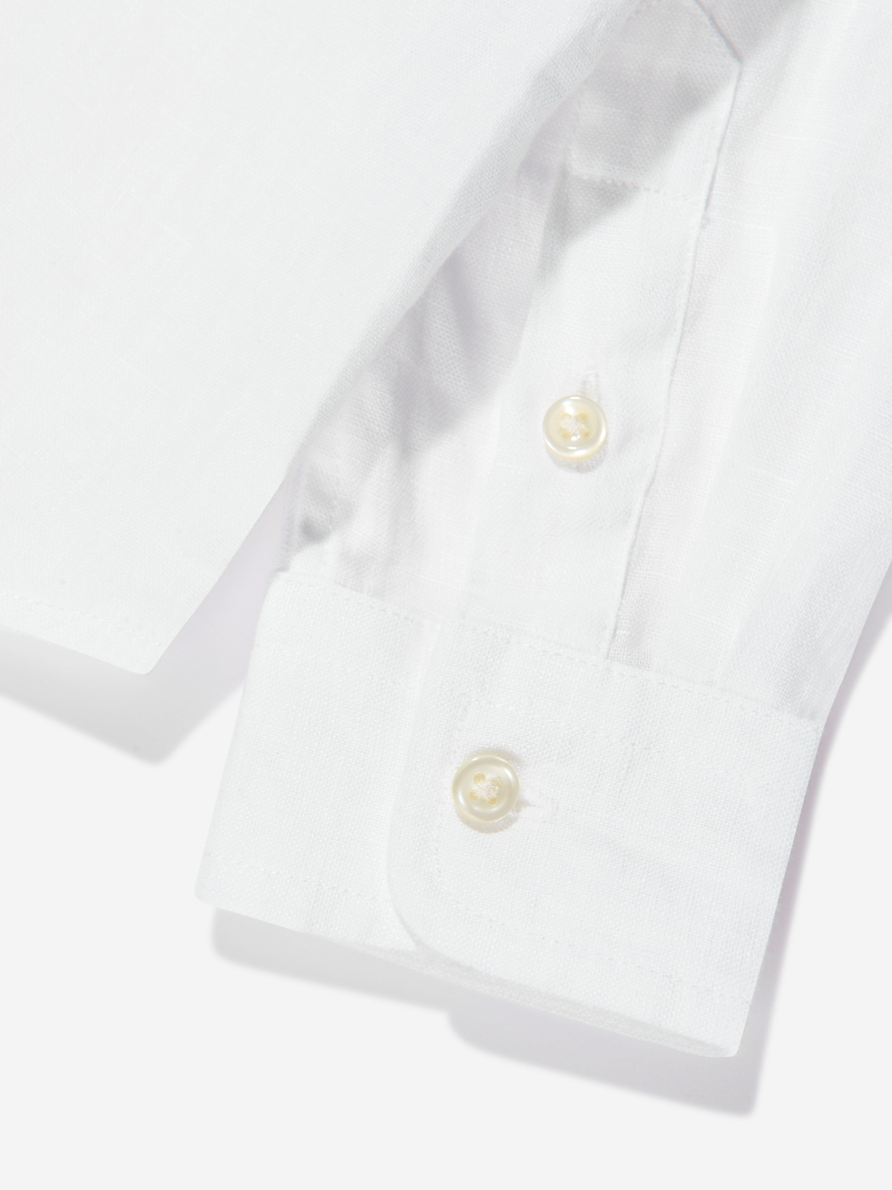 Boys Linen Shirt in White