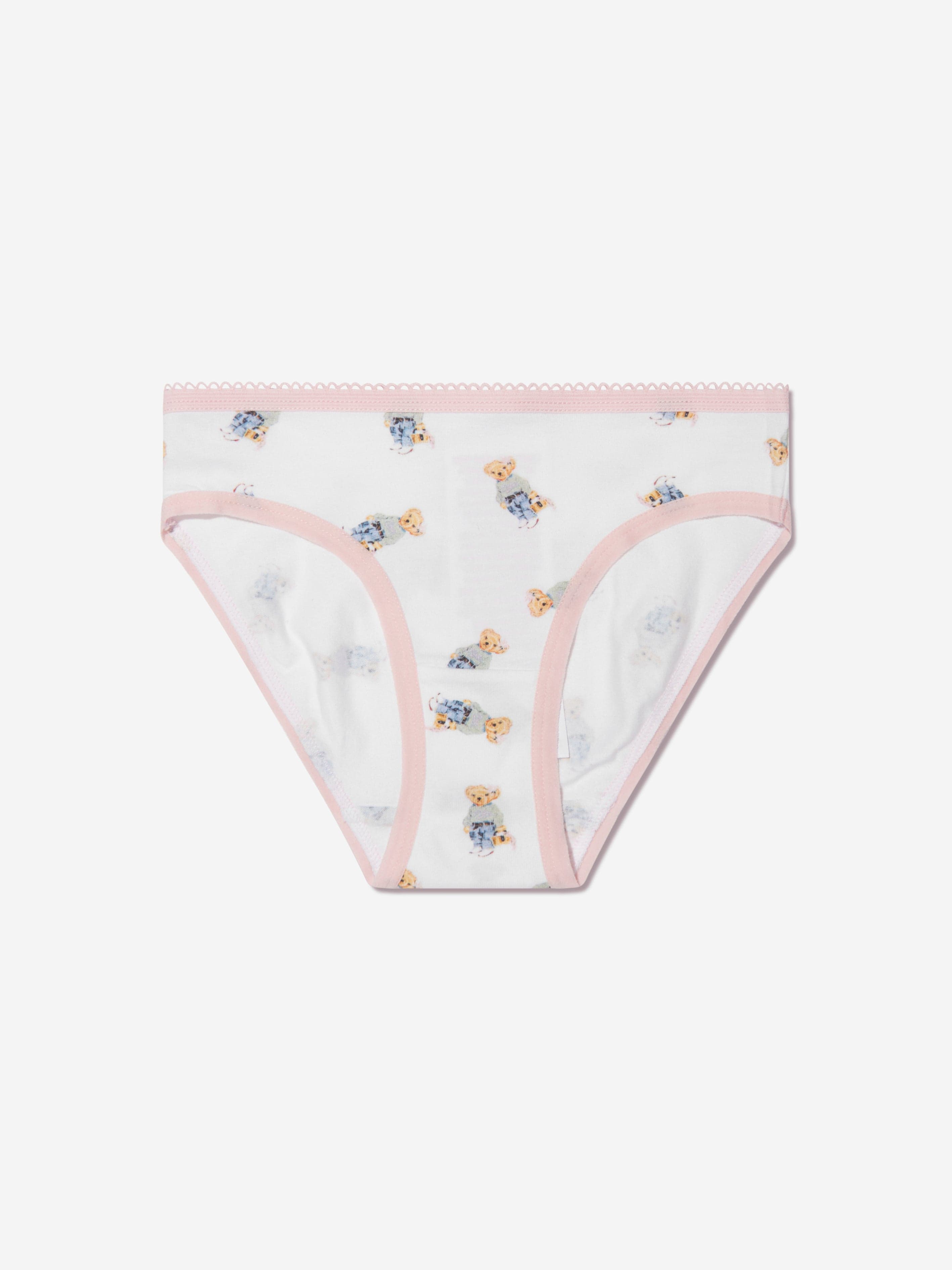 Ralph Lauren Girls 5 Pack Bikini Brief Set in Multicolour