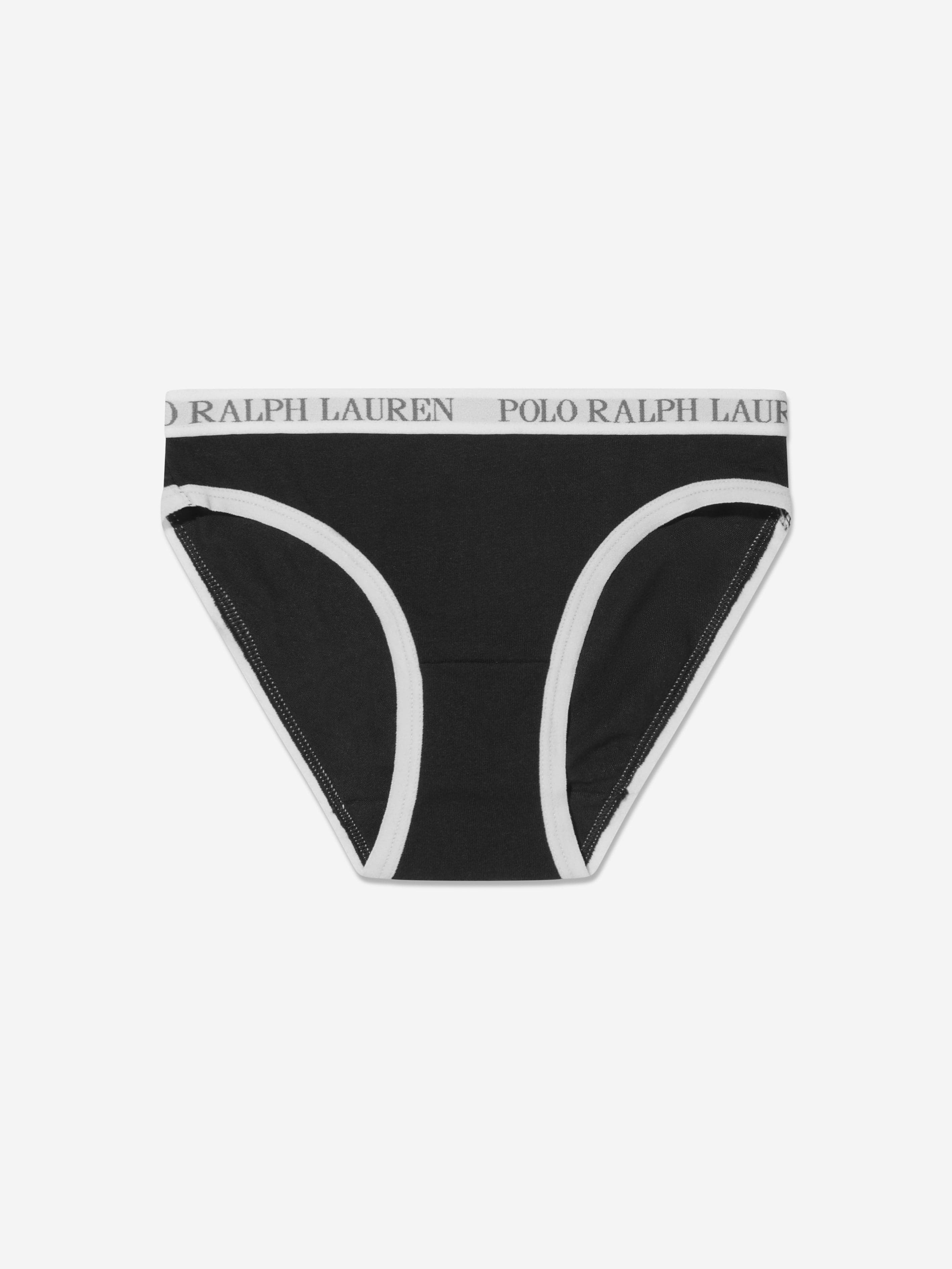 Ralph Lauren Girls 3 Pack Bikini Brief Set in White