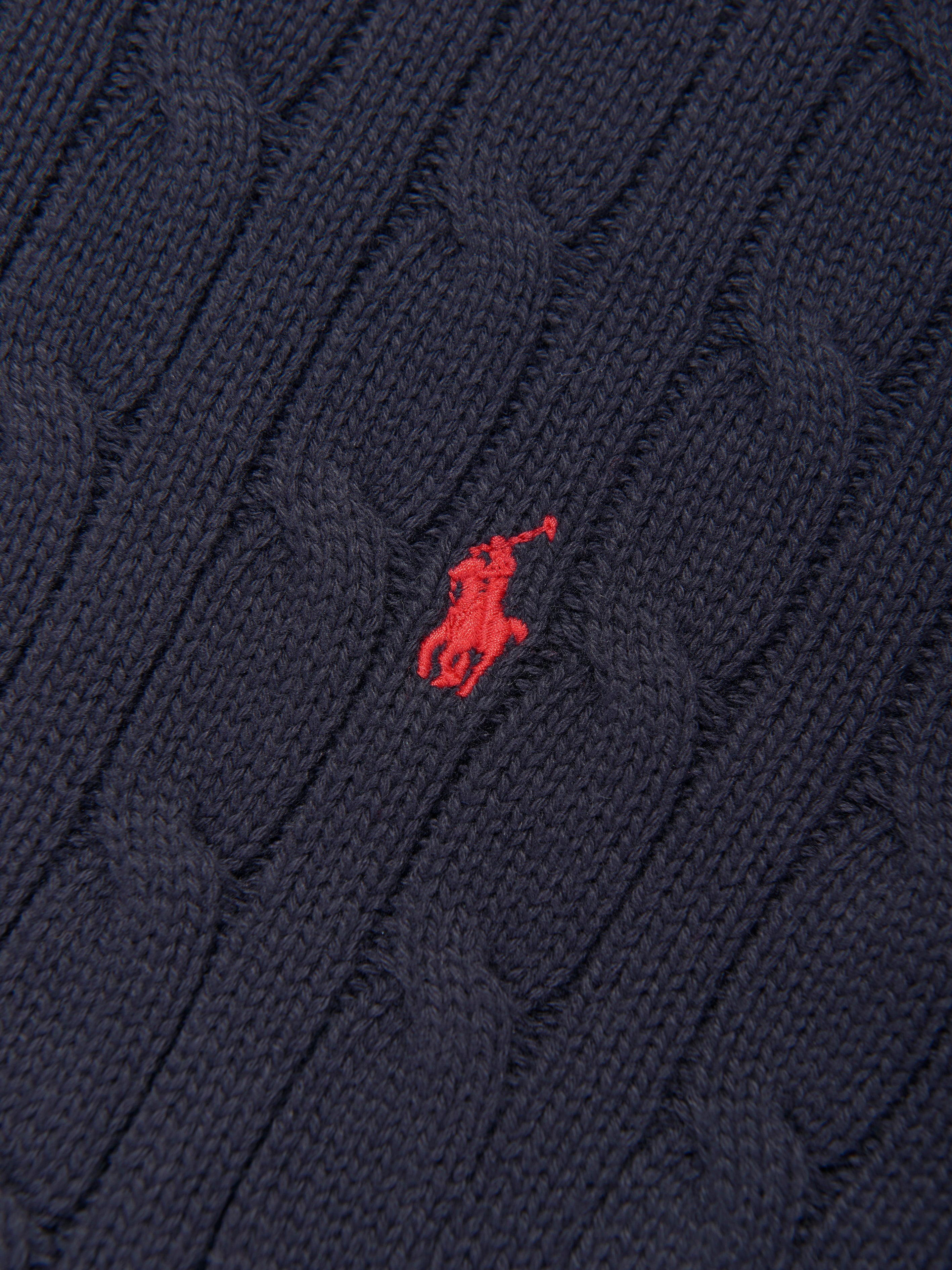 Boys Cable Knit Jumper in Navy