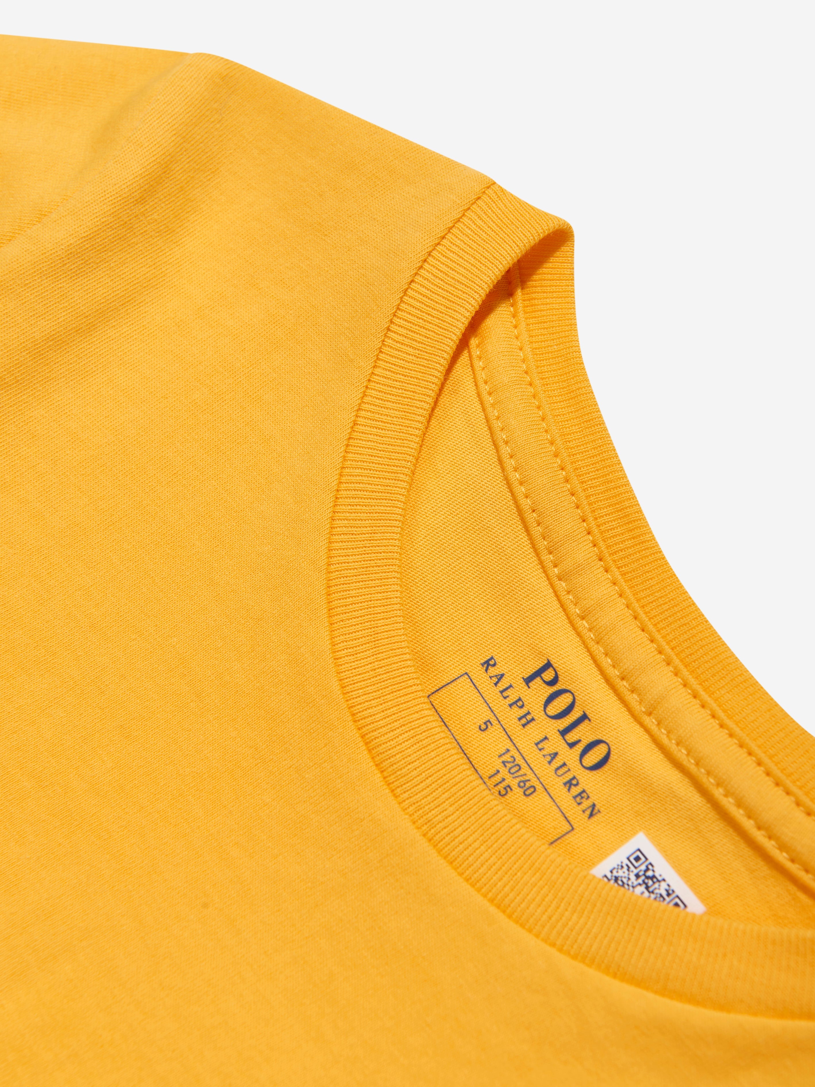 Girls Logo T-Shirt in Yellow