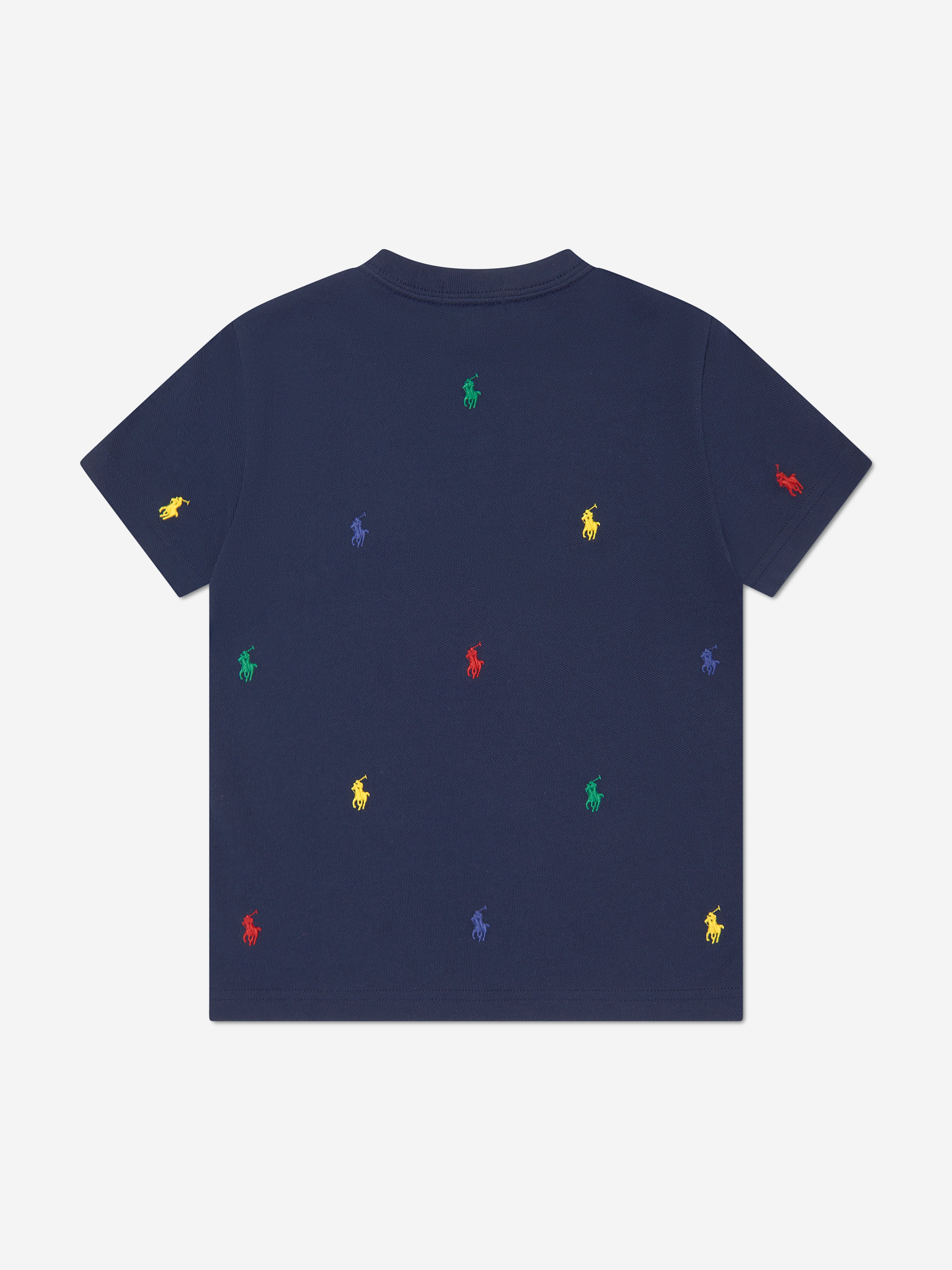 Boys Multic Logo T-Shirt in Navy
