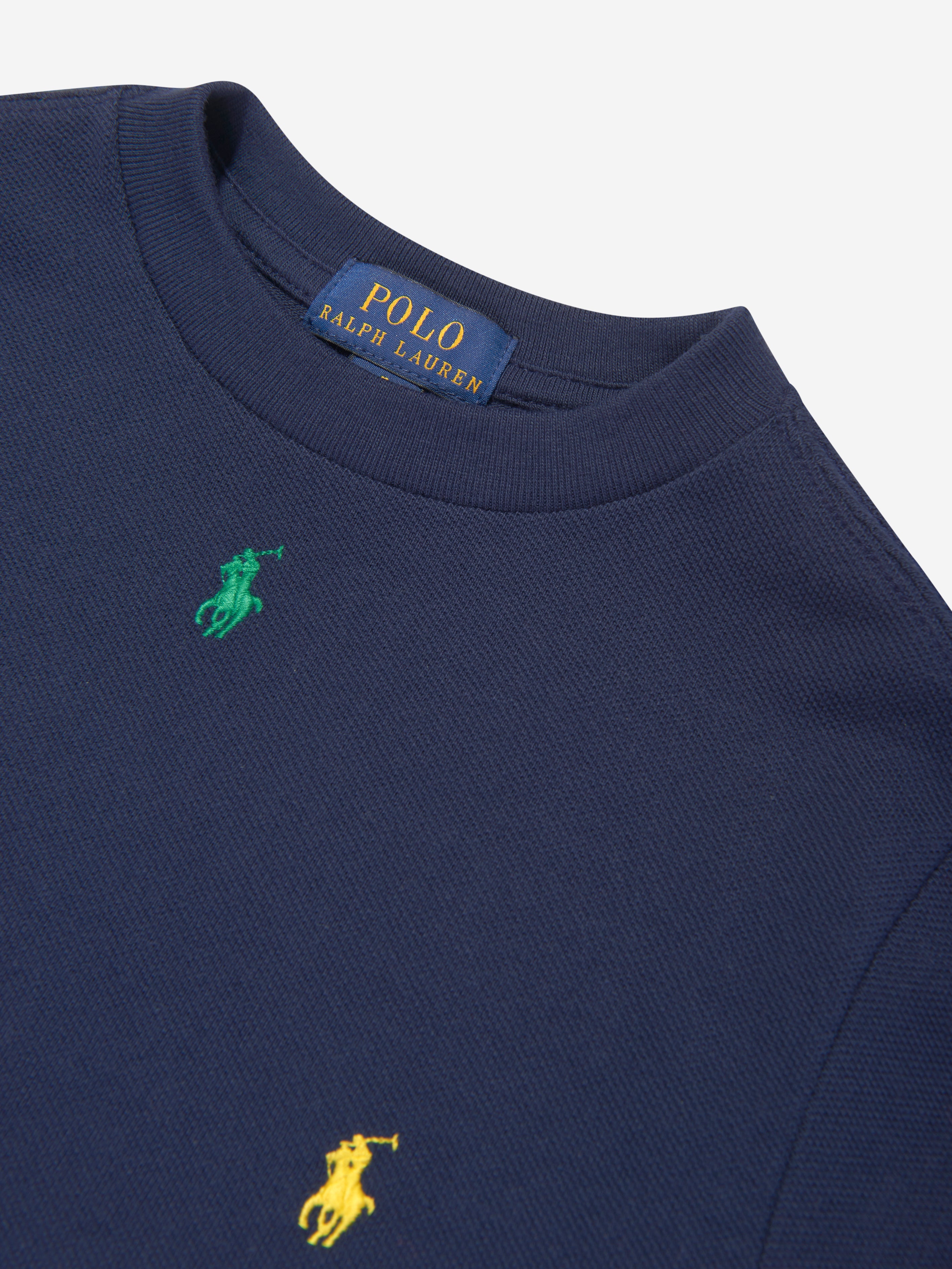 Boys Multic Logo T-Shirt in Navy