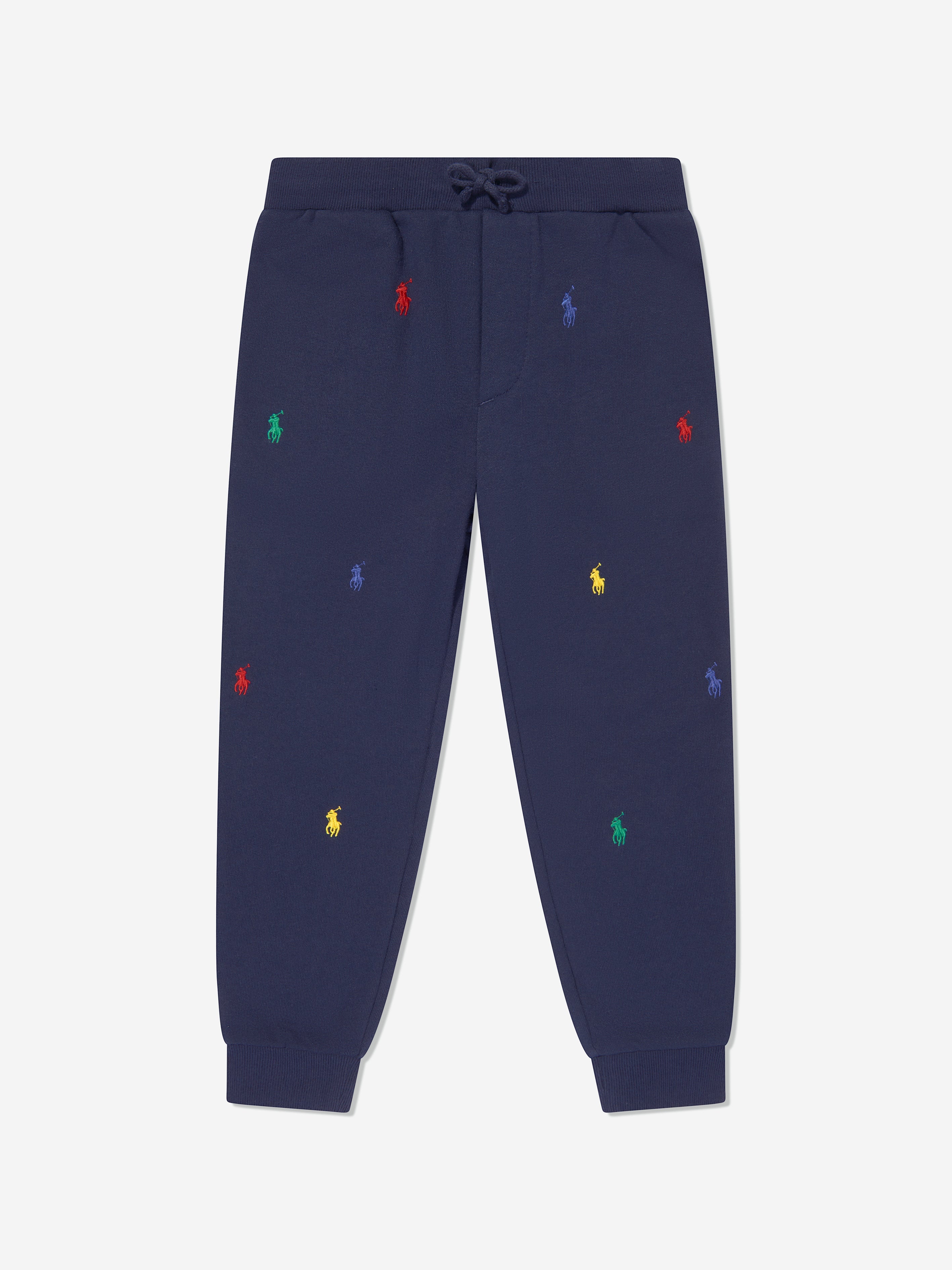 Boys Multi Logo Joggers in Navy