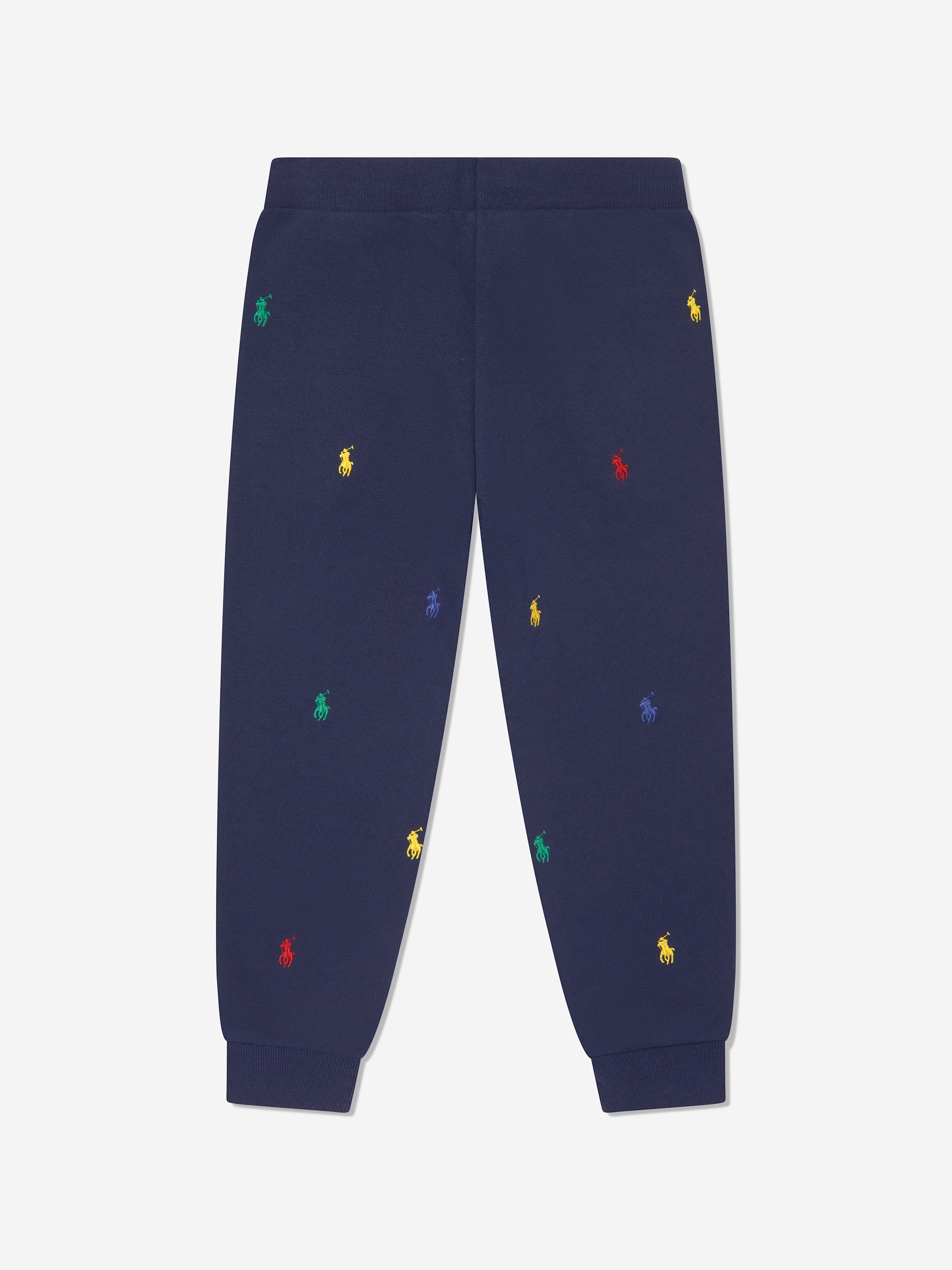 Boys Multi Logo Joggers in Navy