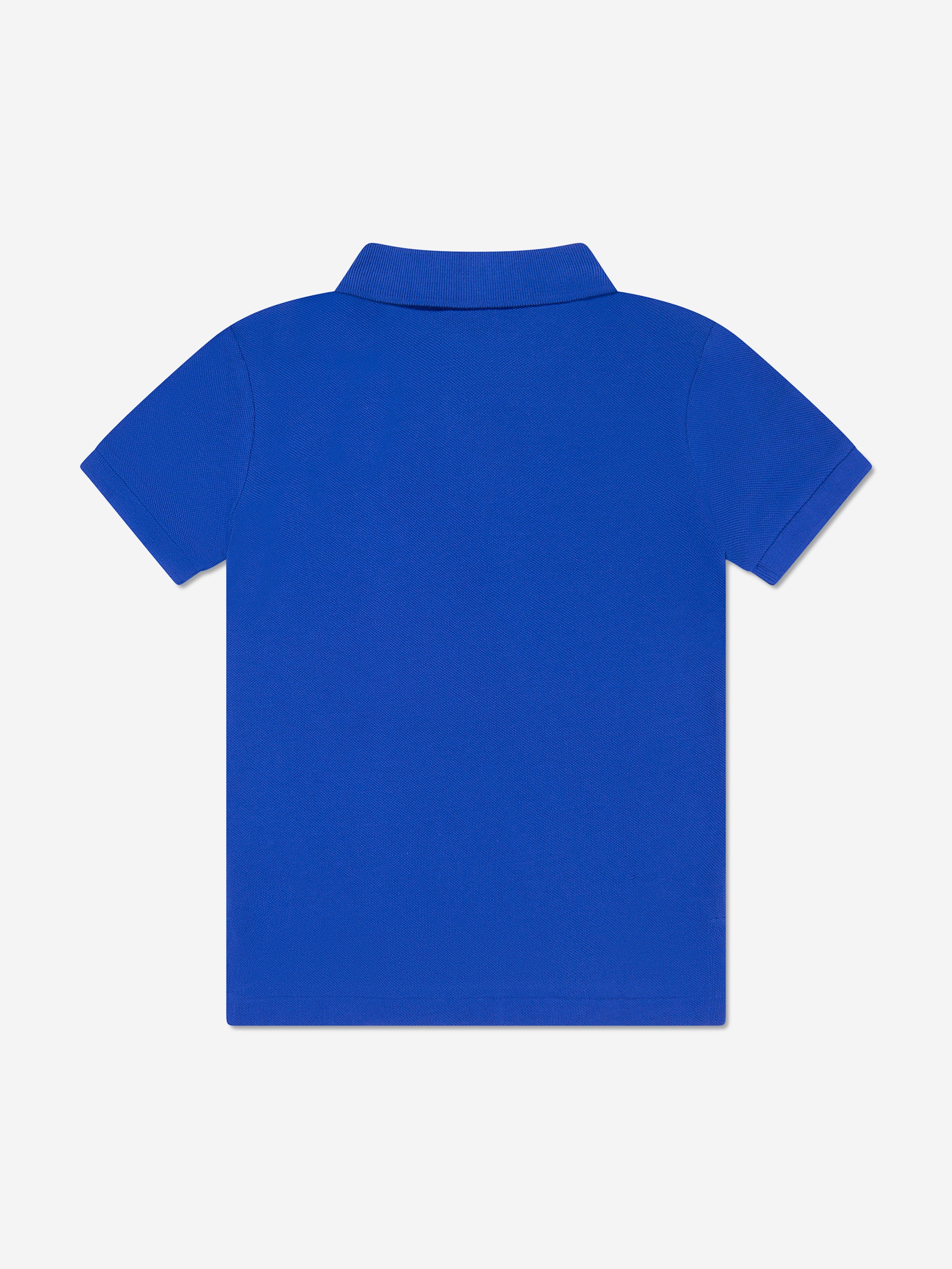Boys Bear Polo Shirt in Blue