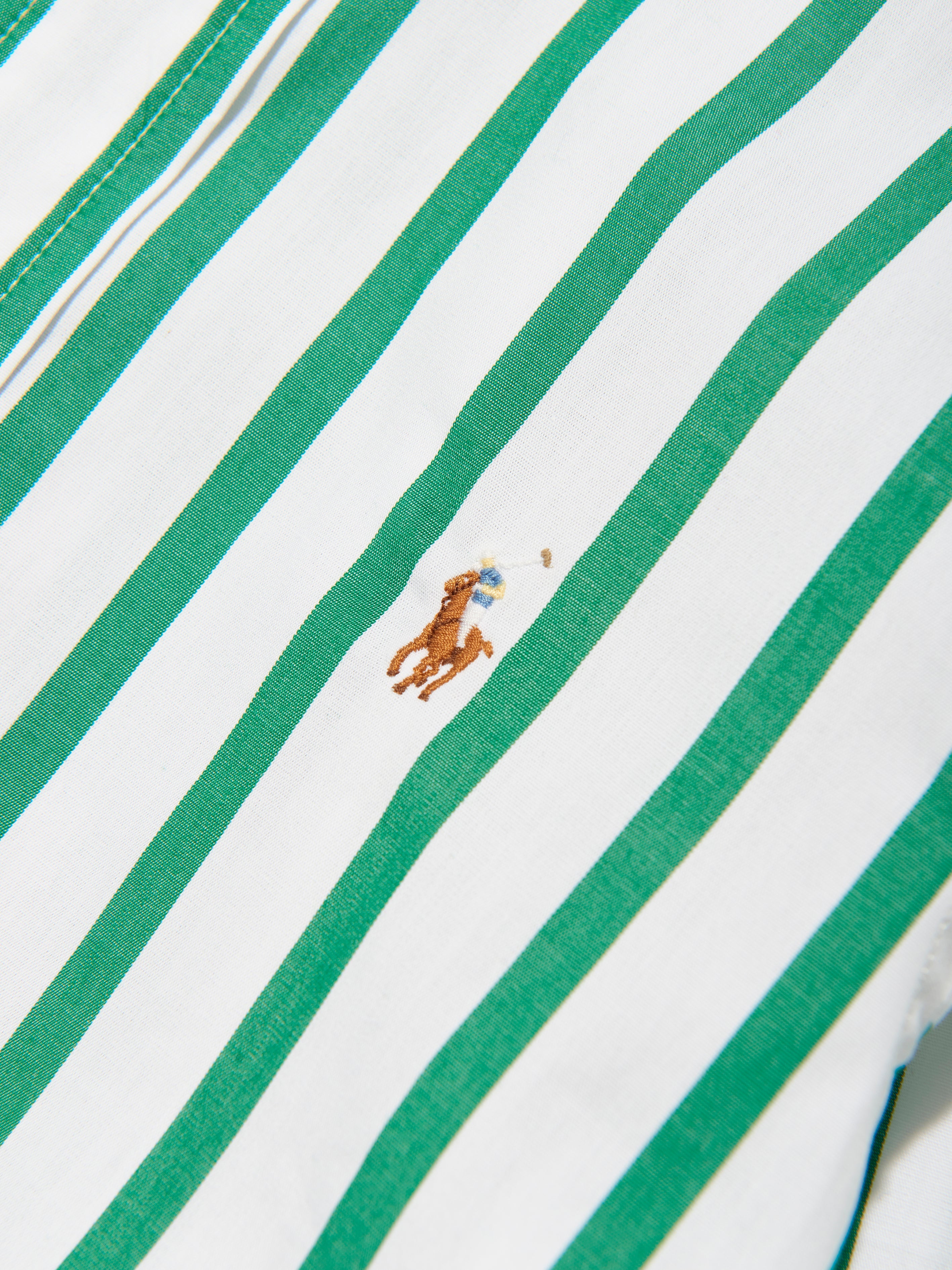 Boys Striped Shirt in Green