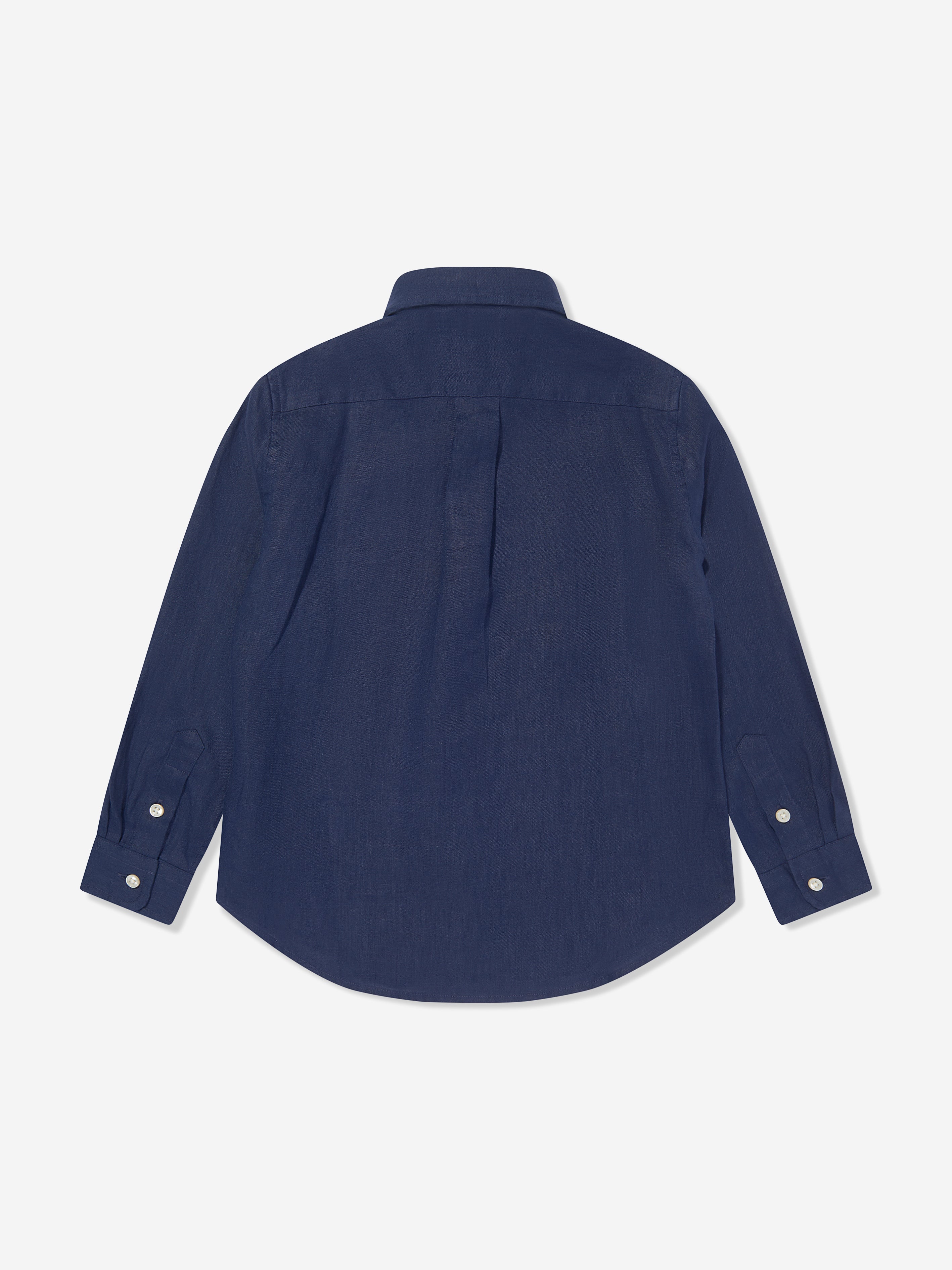 Boys Linen Shirt in Navy