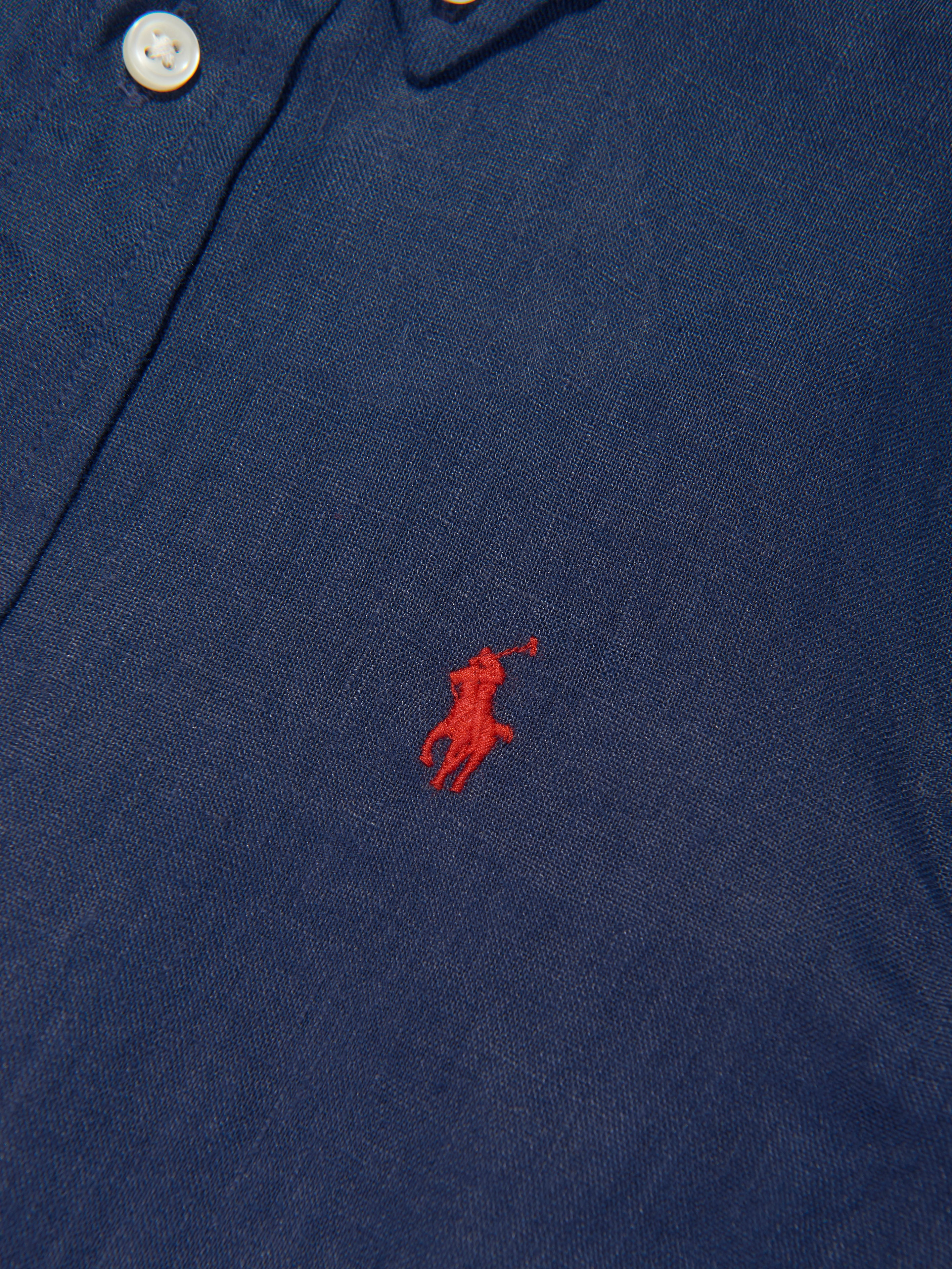 Boys Linen Shirt in Navy